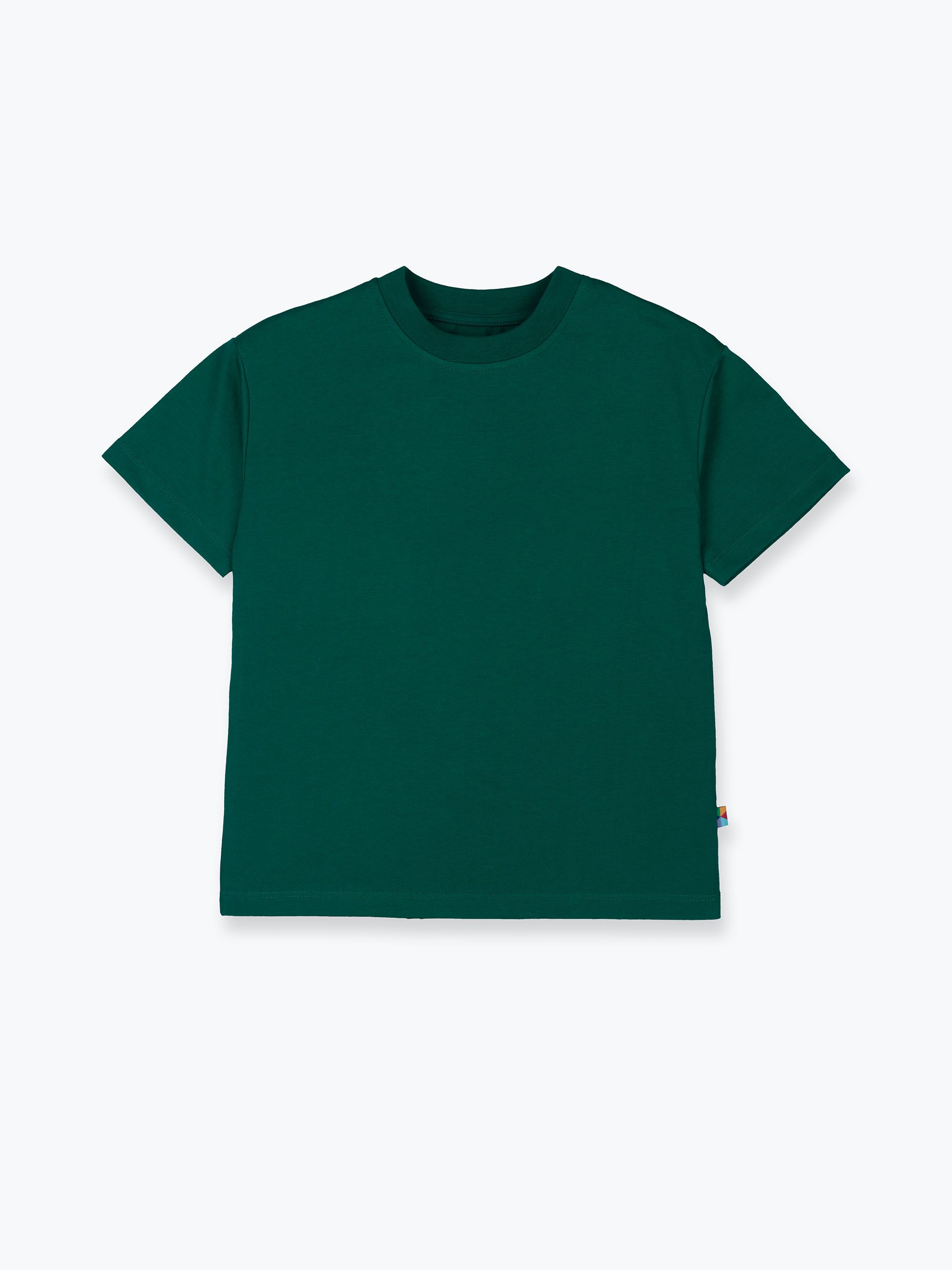 Butelkowozielony T-shirt oversize Junior
