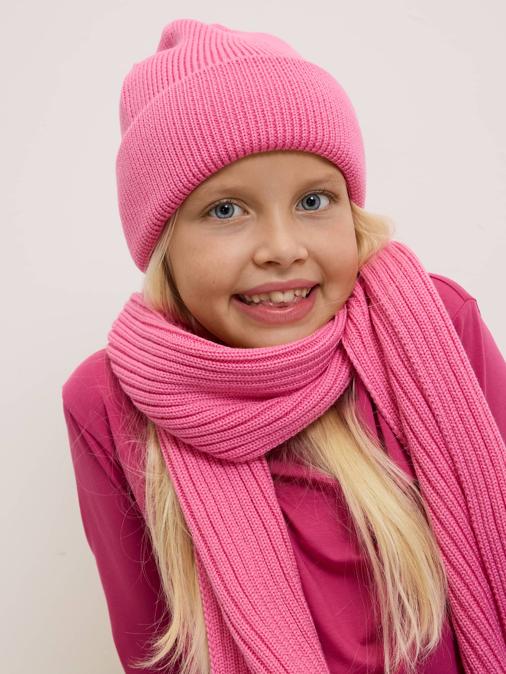 Pastel pink Merino Wool Scraf