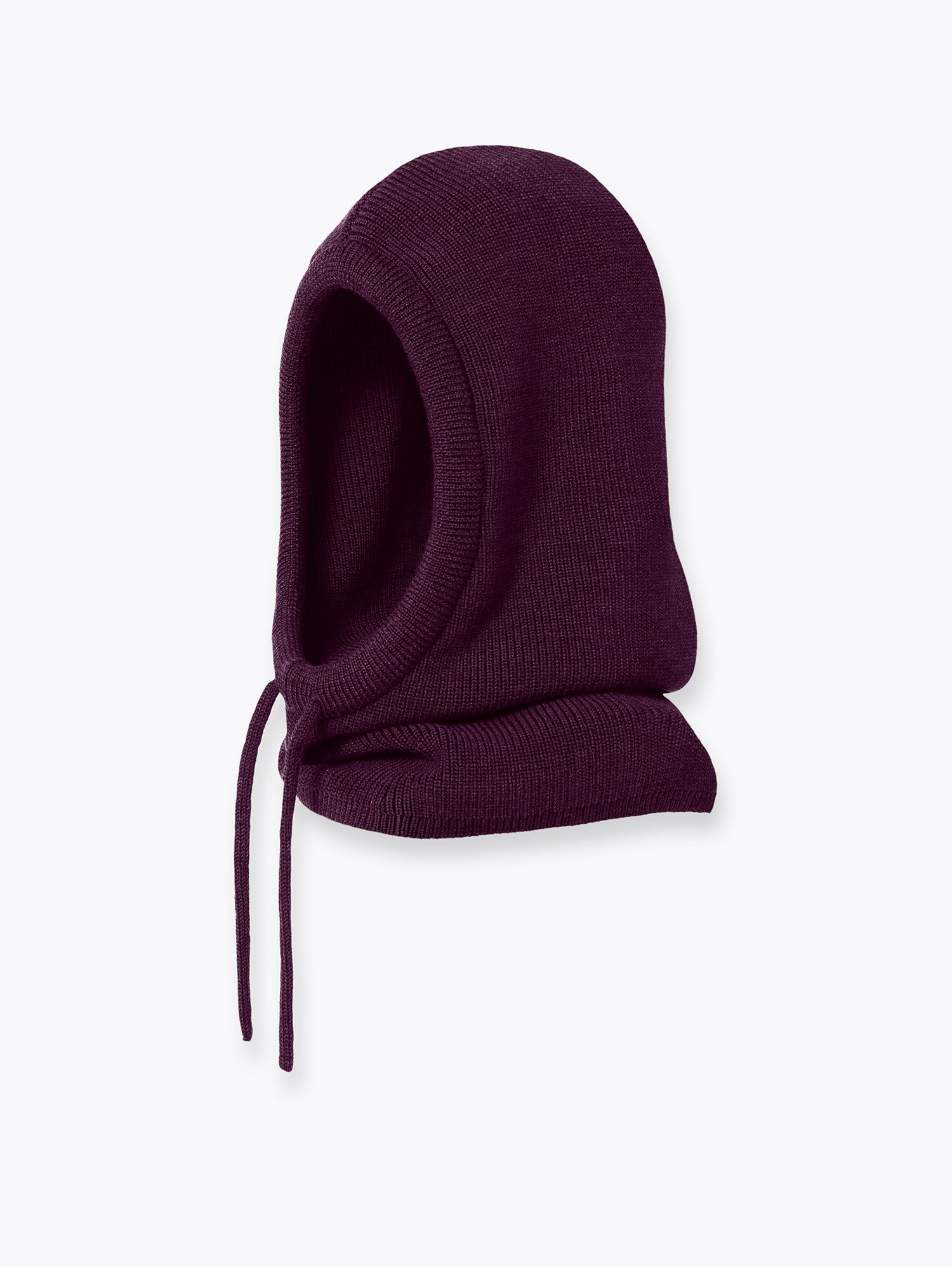 Aubergine Merino Balaclava