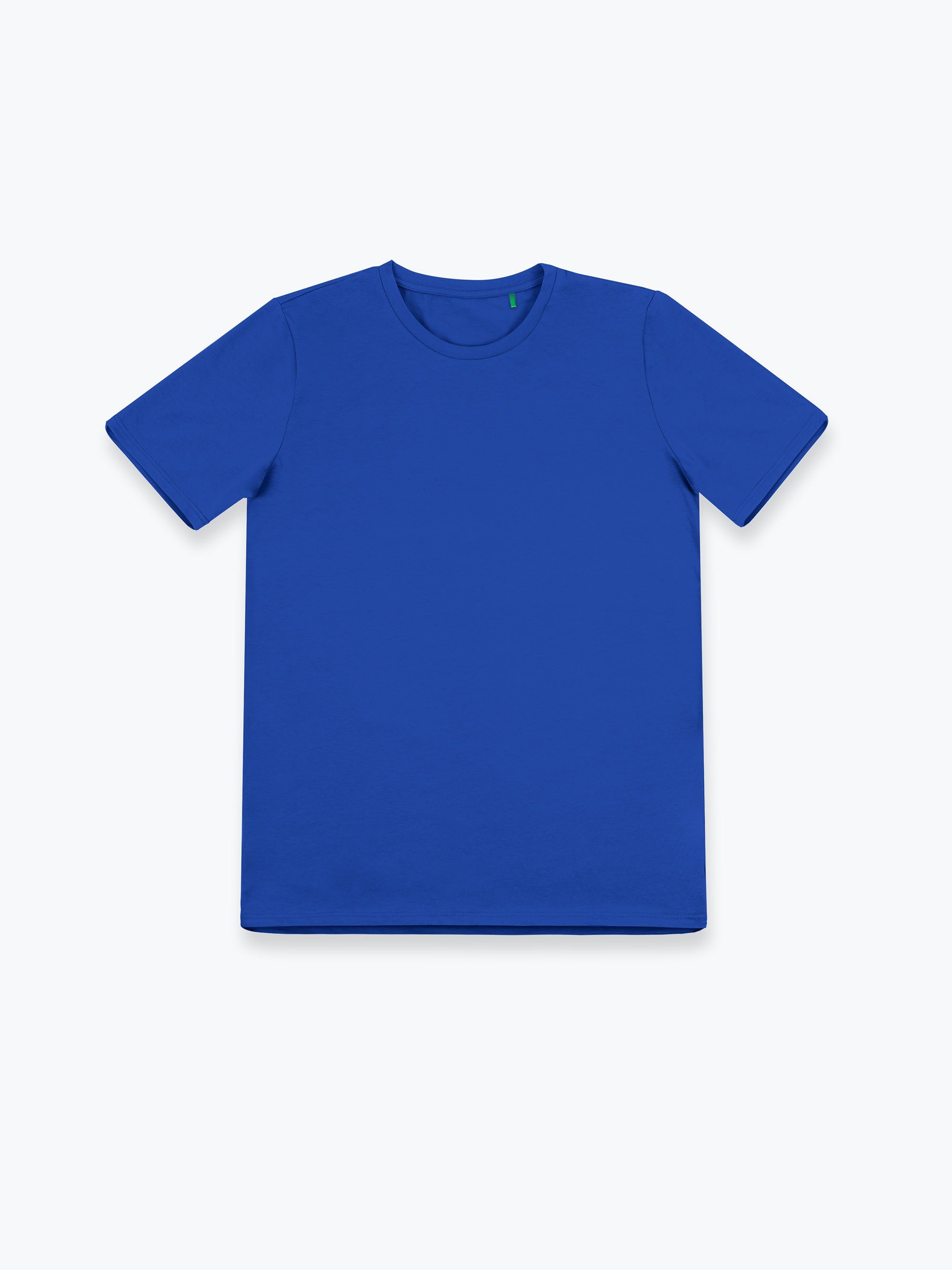 Niebieski T-shirt męski