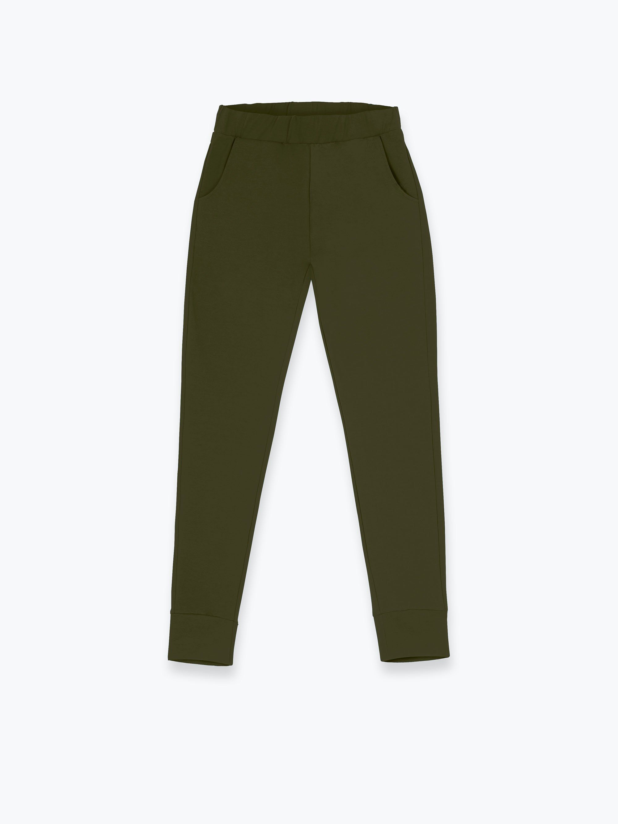 Khaki spodnie dresowe damskie