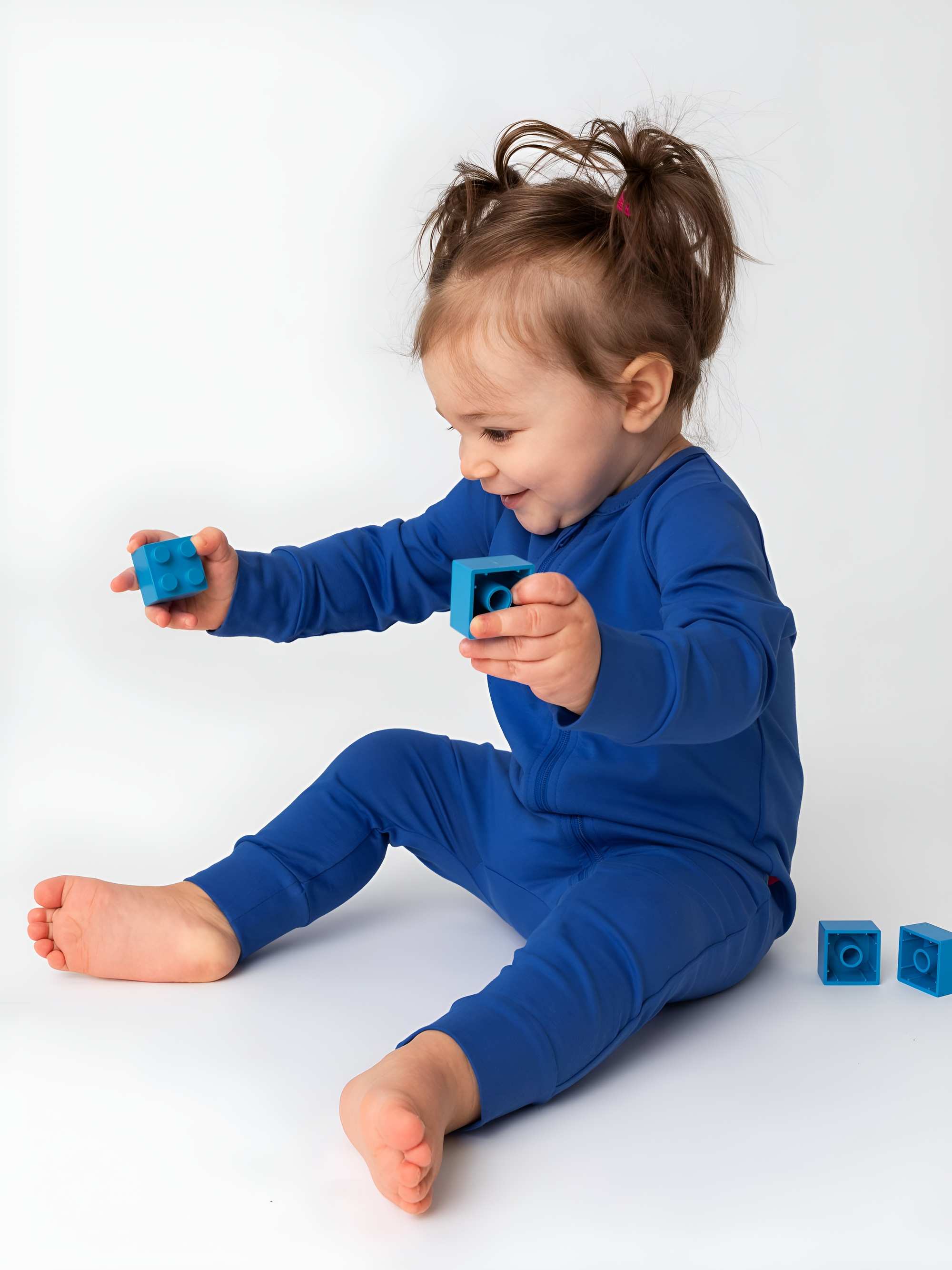 Blue romper suit