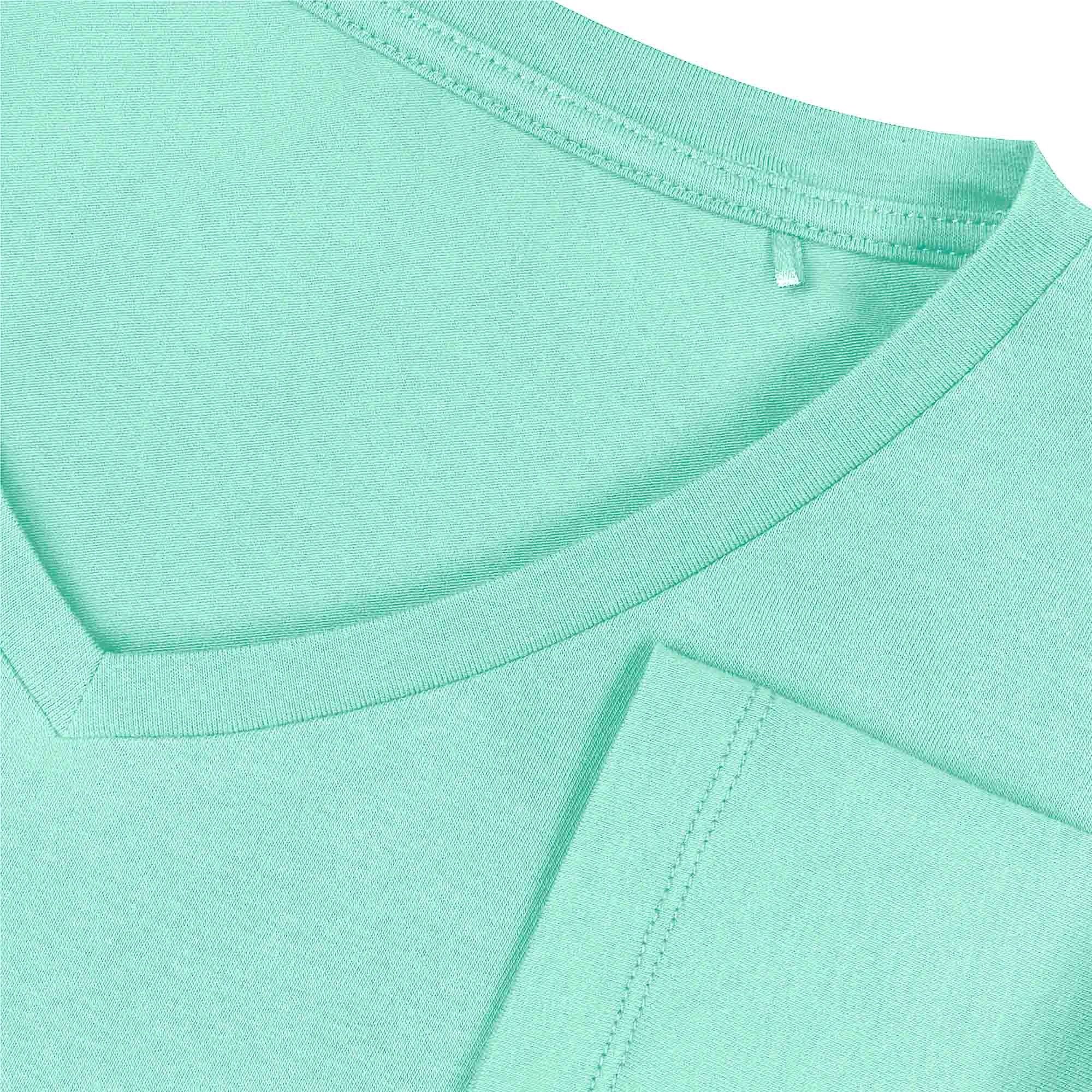 Miętowy t-shirt w serek męski