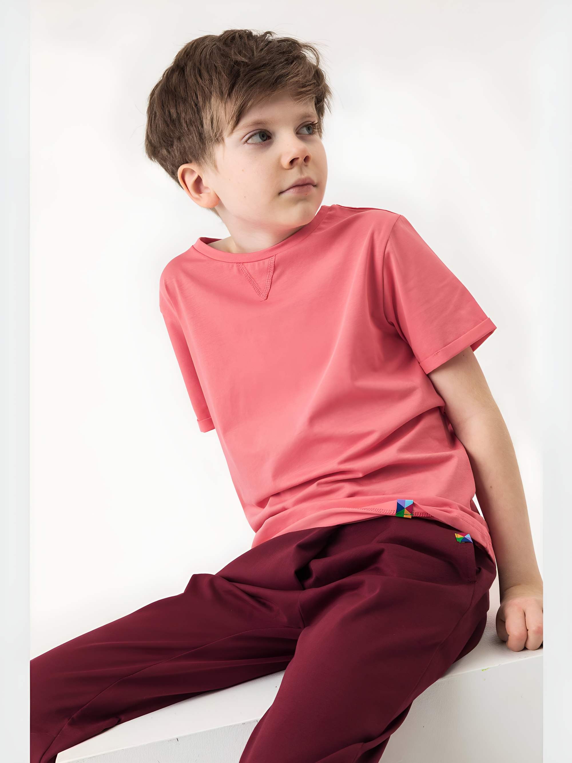 Koralowy T-shirt