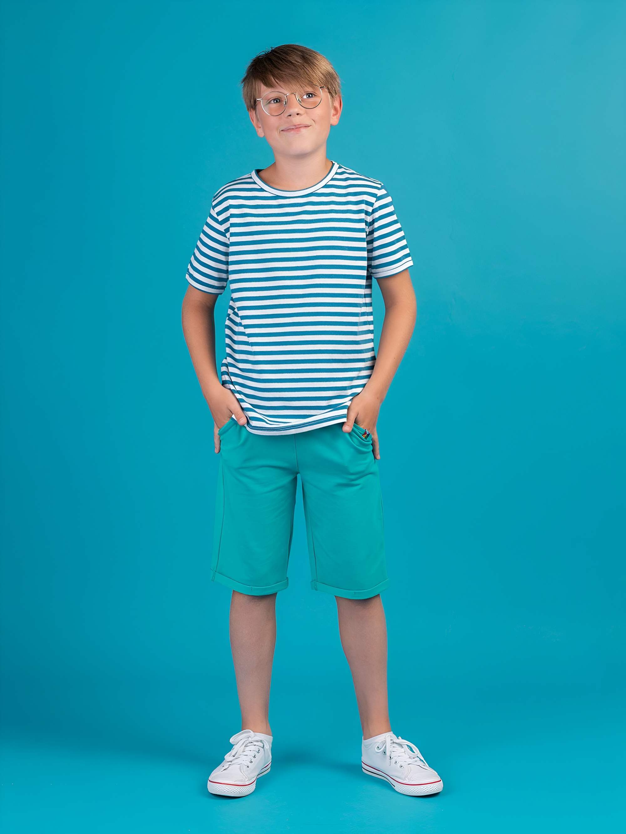 Turkusowe spodenki Junior
