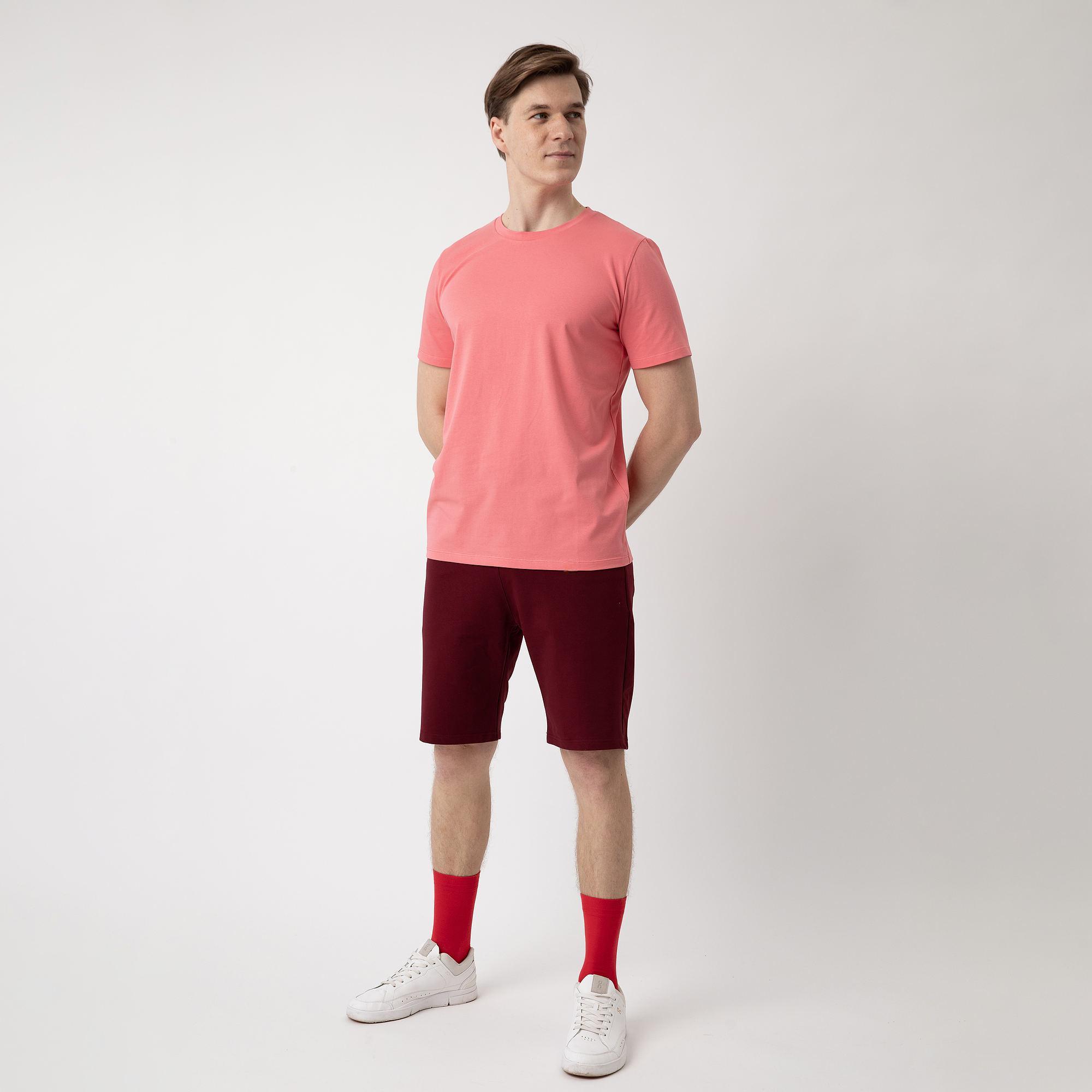 Koralowy T-shirt męski