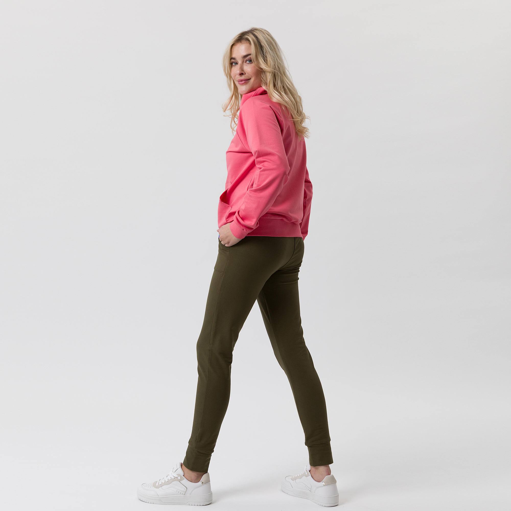 Khaki spodnie dresowe damskie