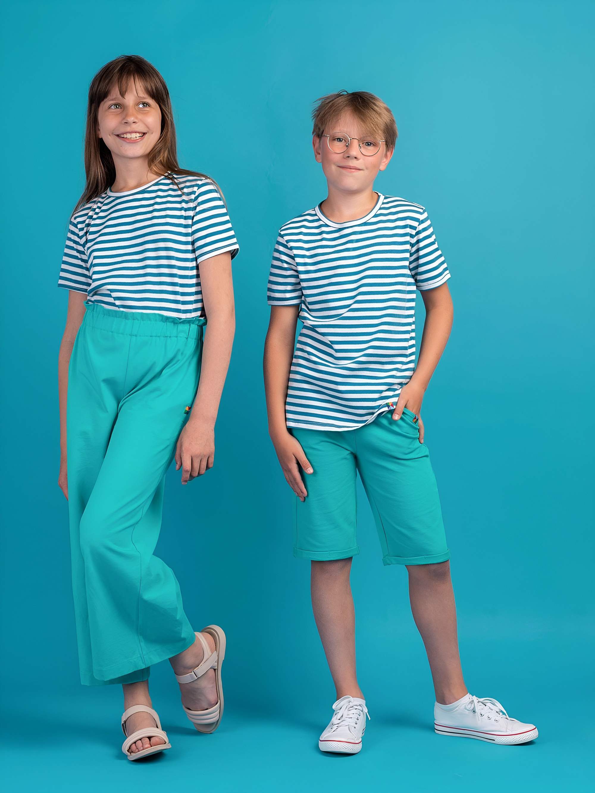 Turkusowe spodenki Junior
