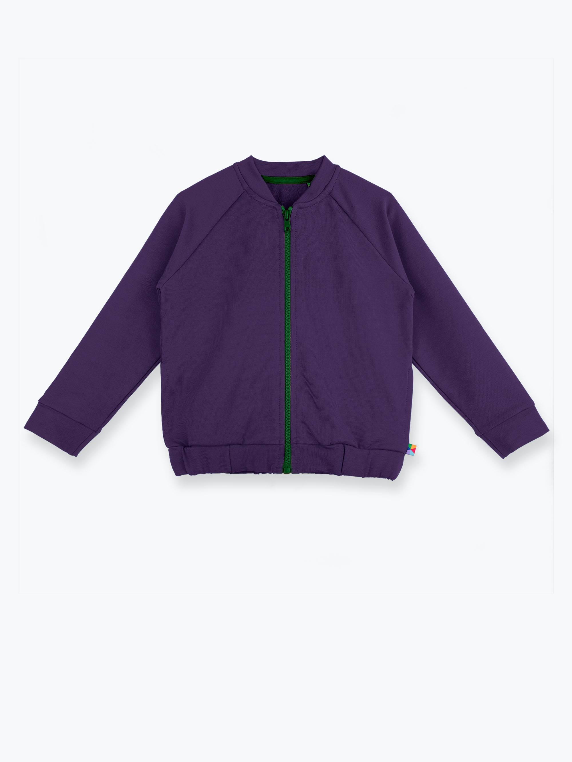 Fioletowa bluza na zamek