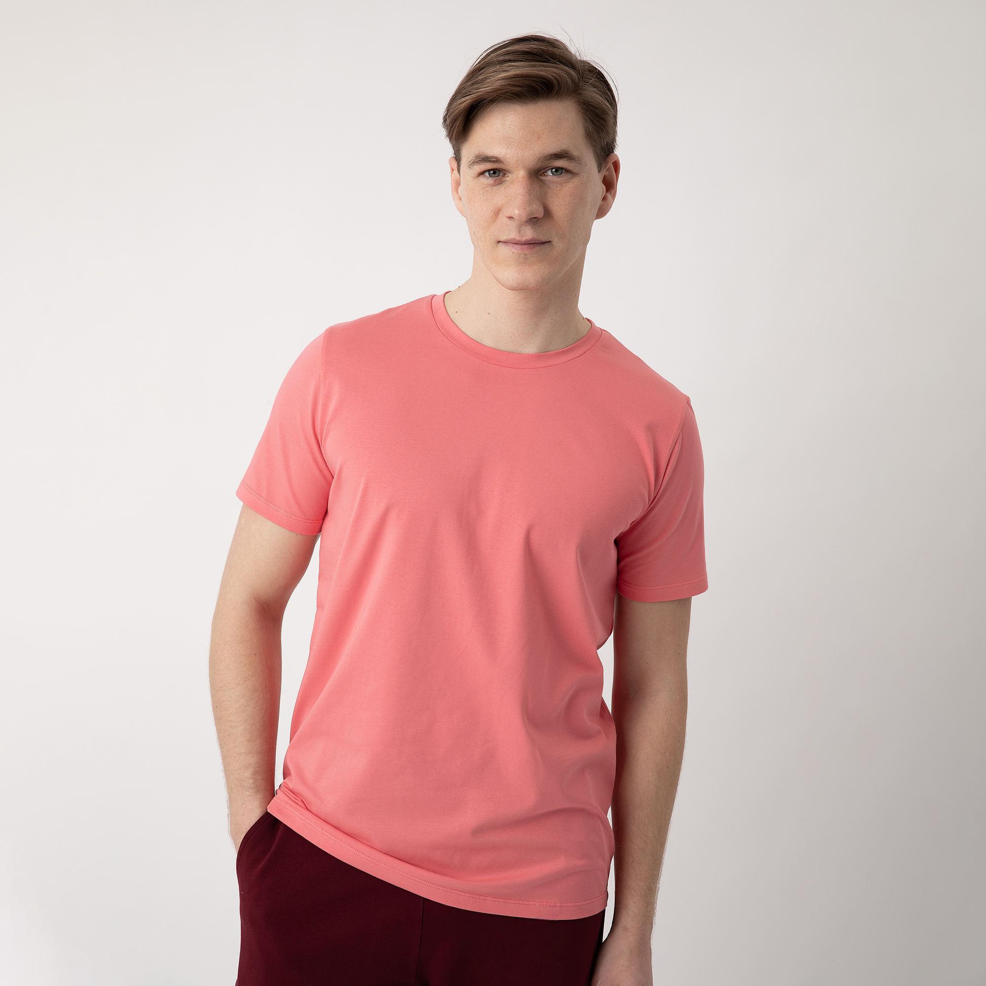 Koralowy T-shirt męski