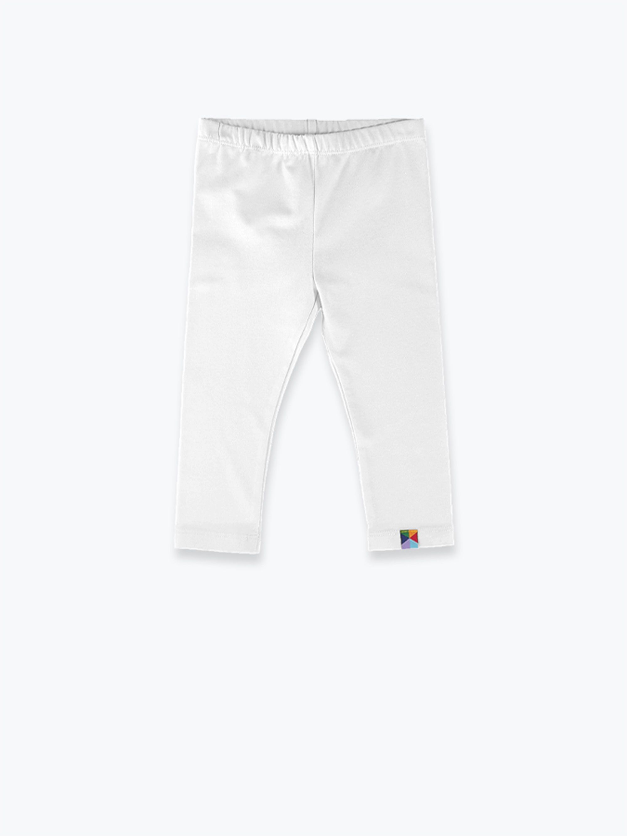 Białe legginsy 3/4 Junior
