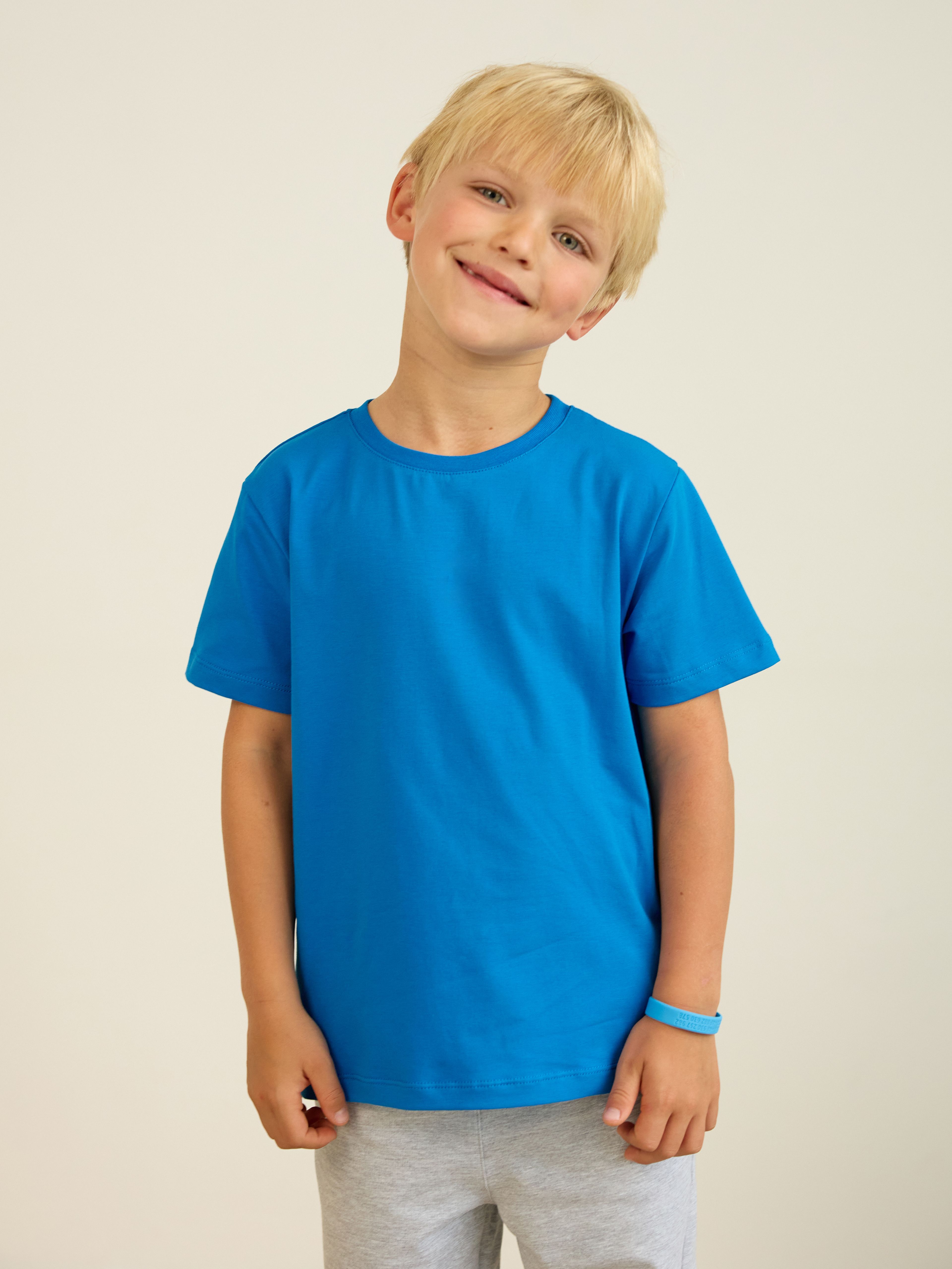 Azure Ribbed Trim T-shirt Junior