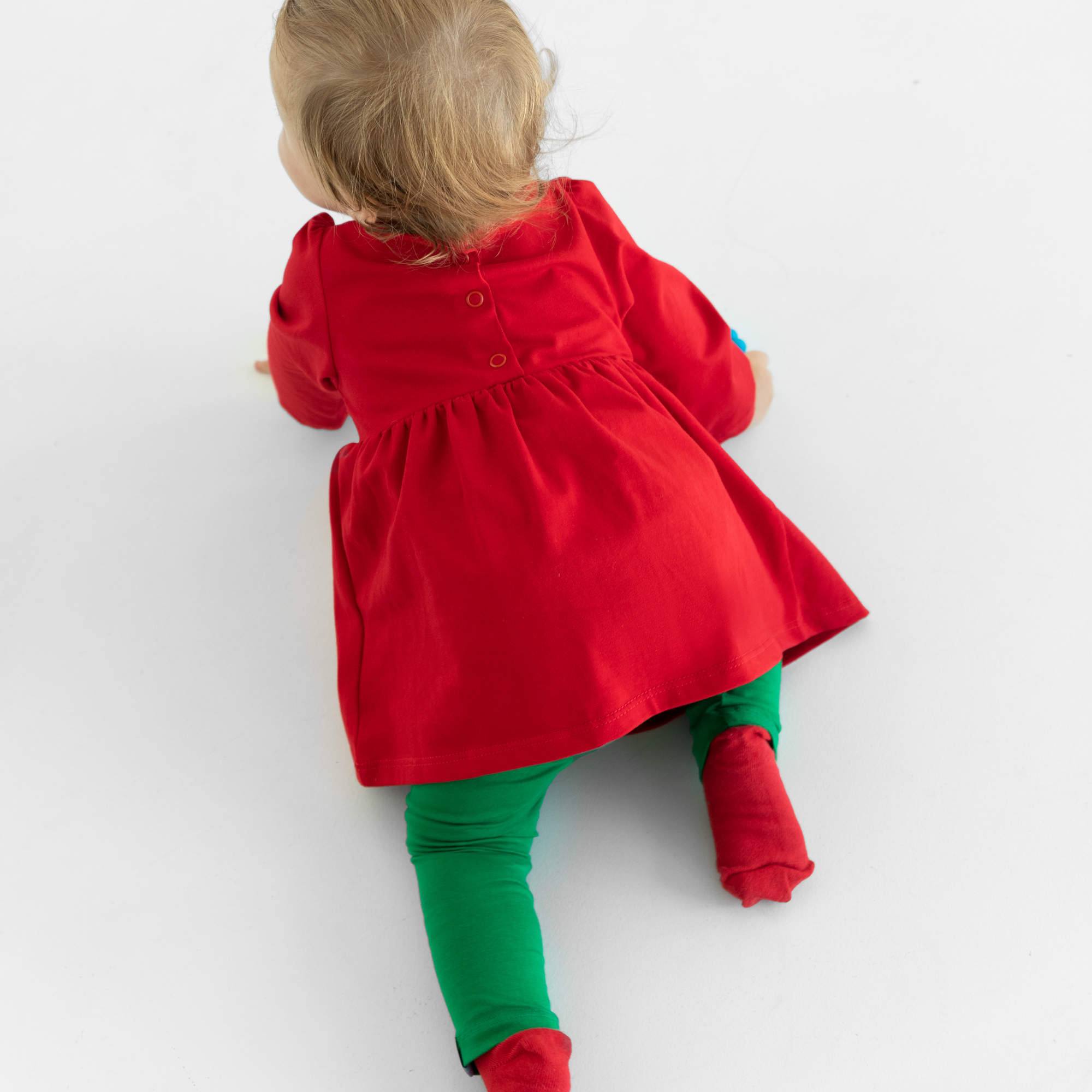 Zielone legginsy