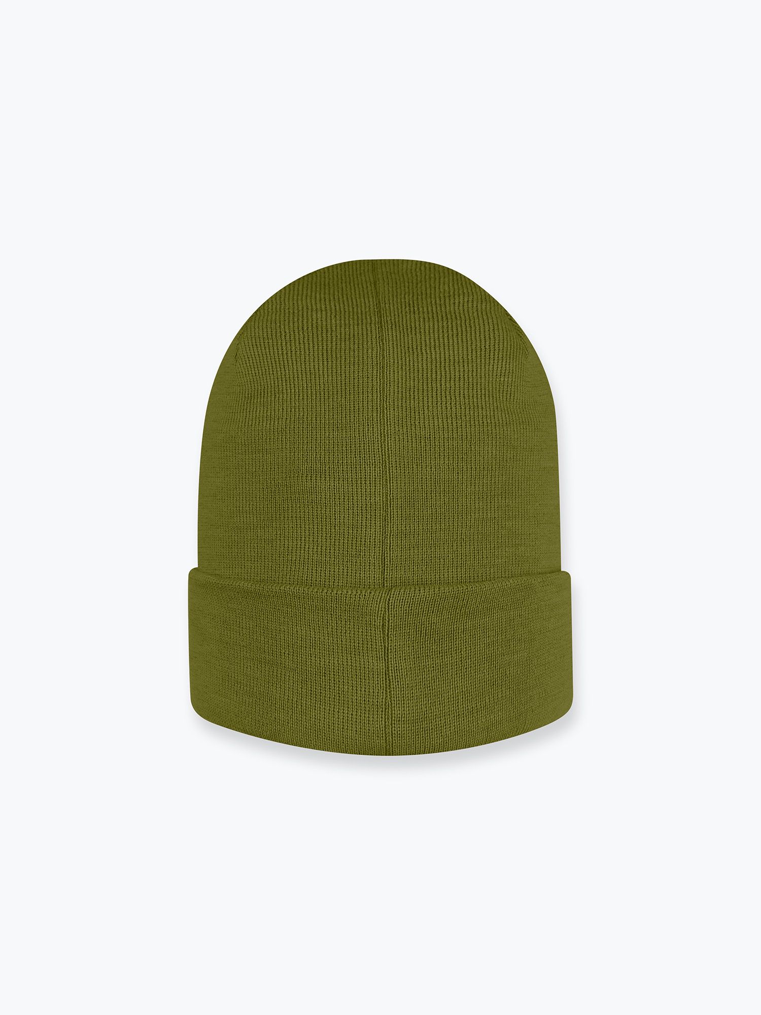 Green melange Fine knit merino wool beanie
