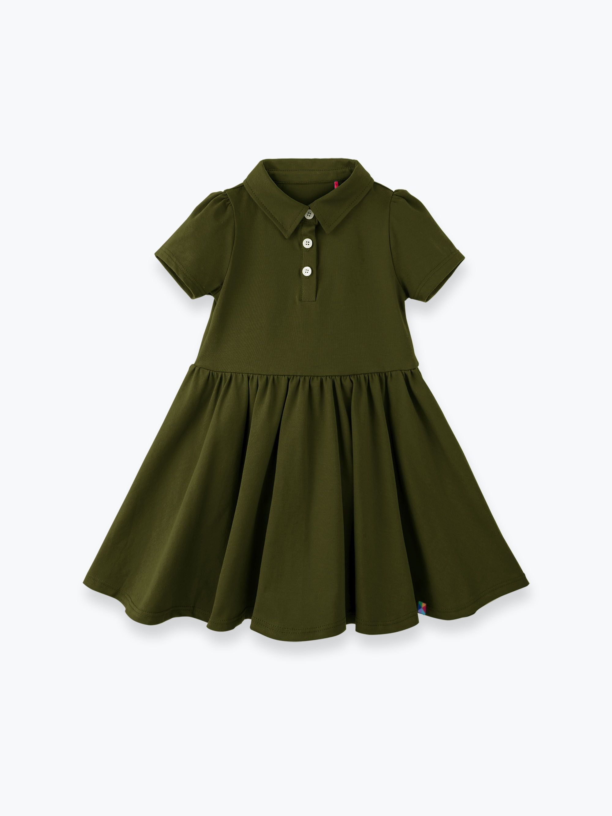 Khaki sukienka polo