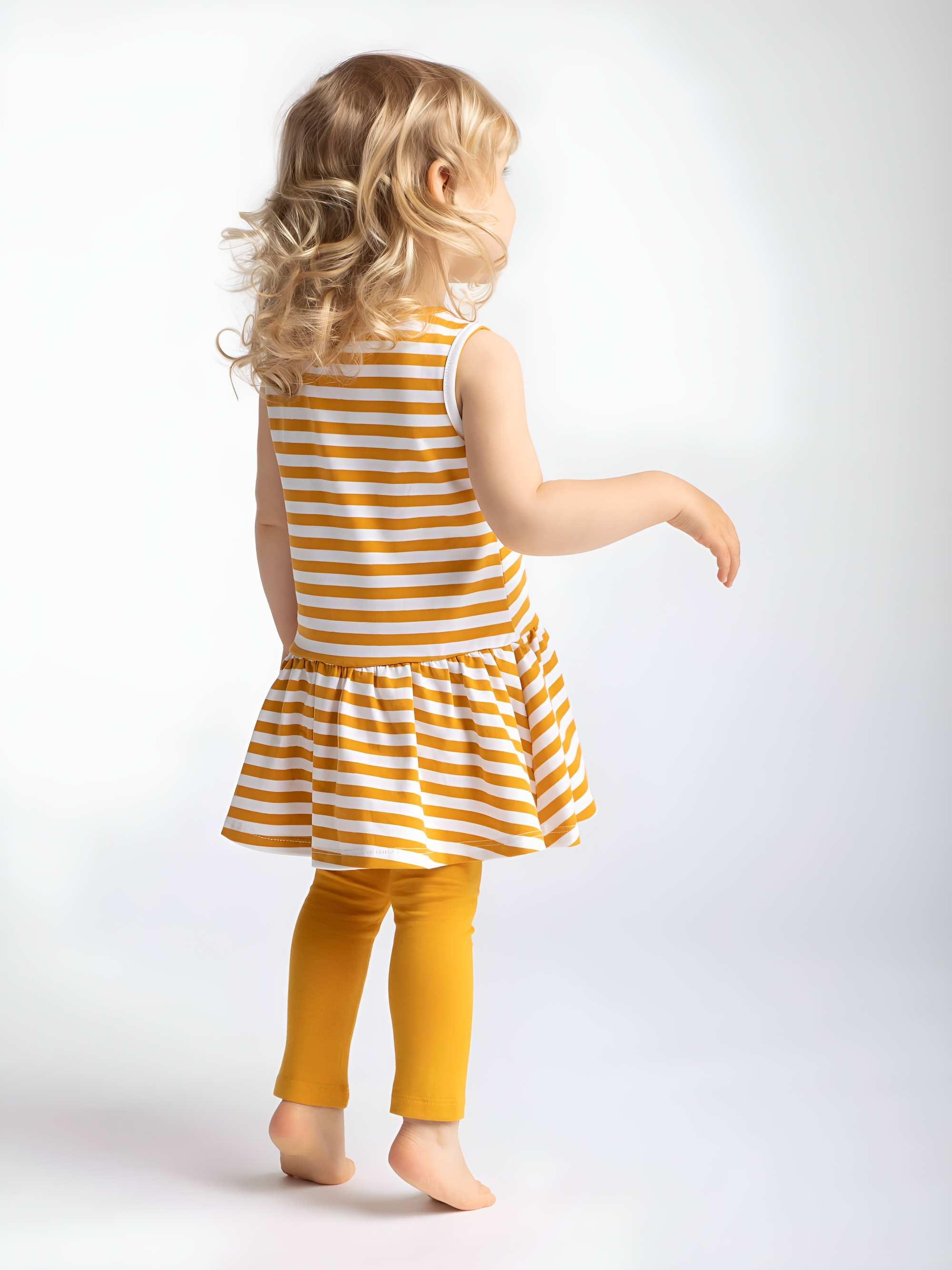 Musztardowe legginsy