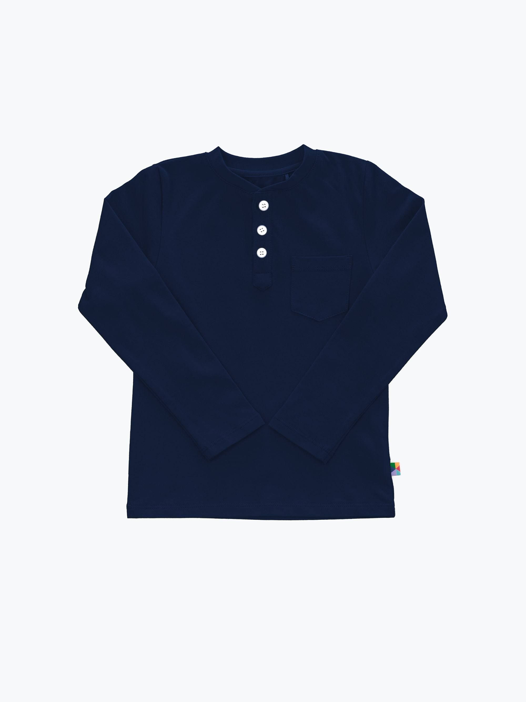 Granatowa koszulka henley