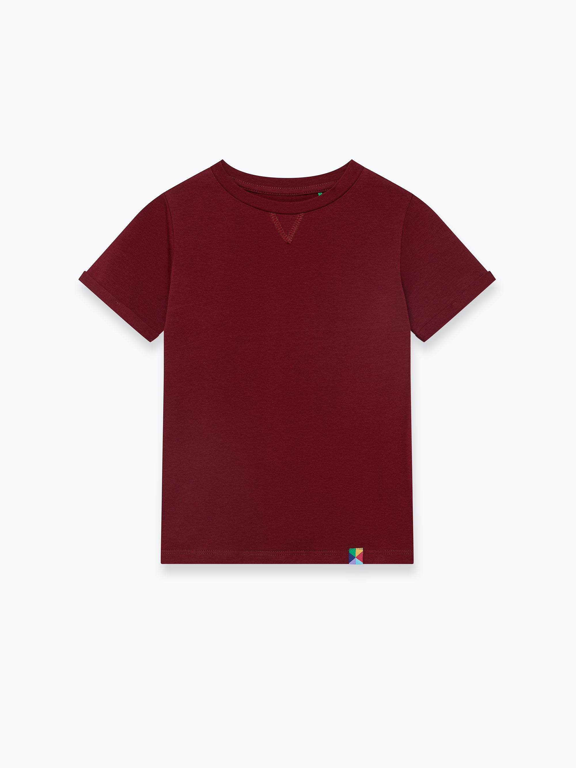 Bordowy T-shirt