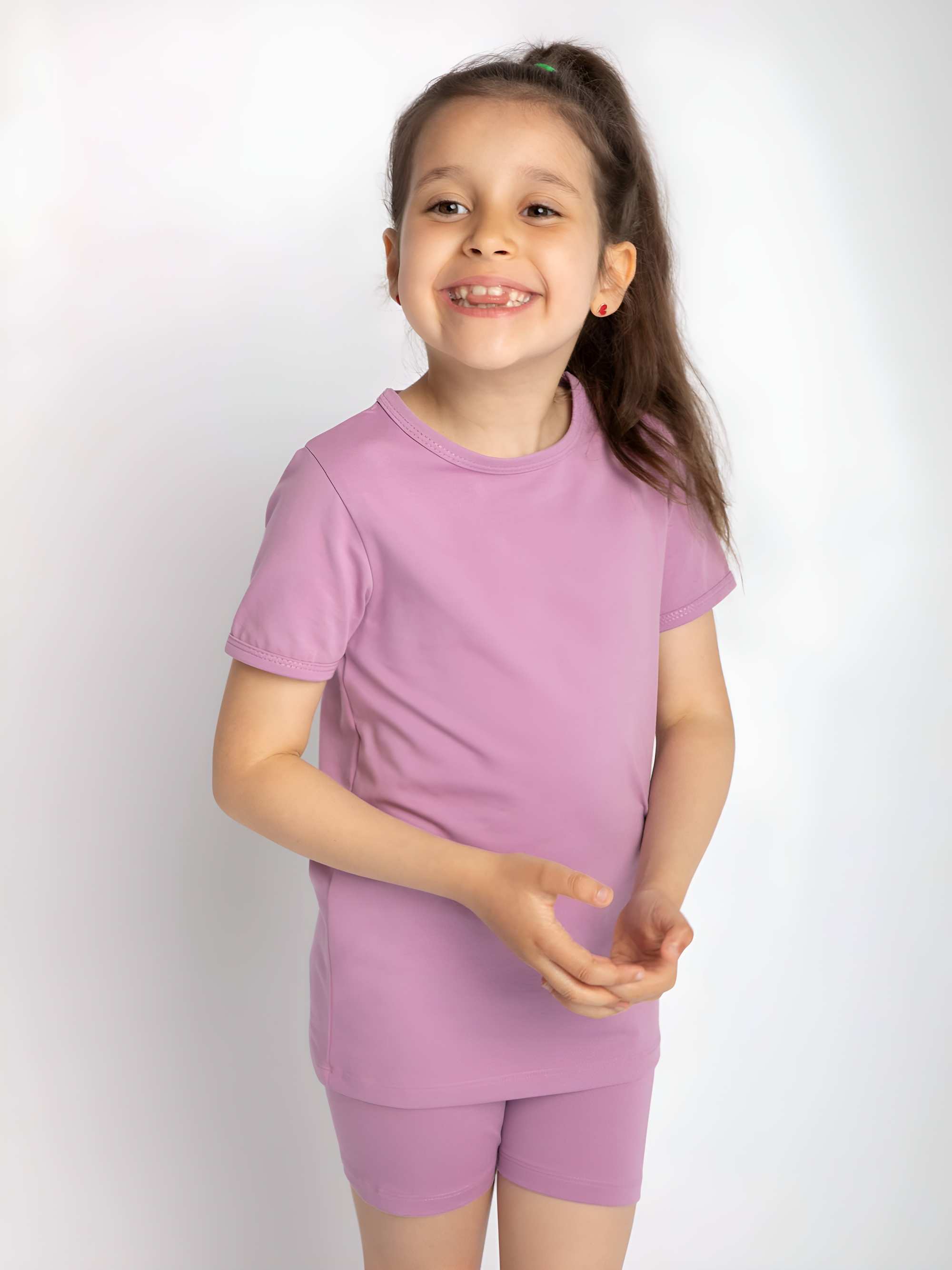 Light purple short sleeve pyjamas