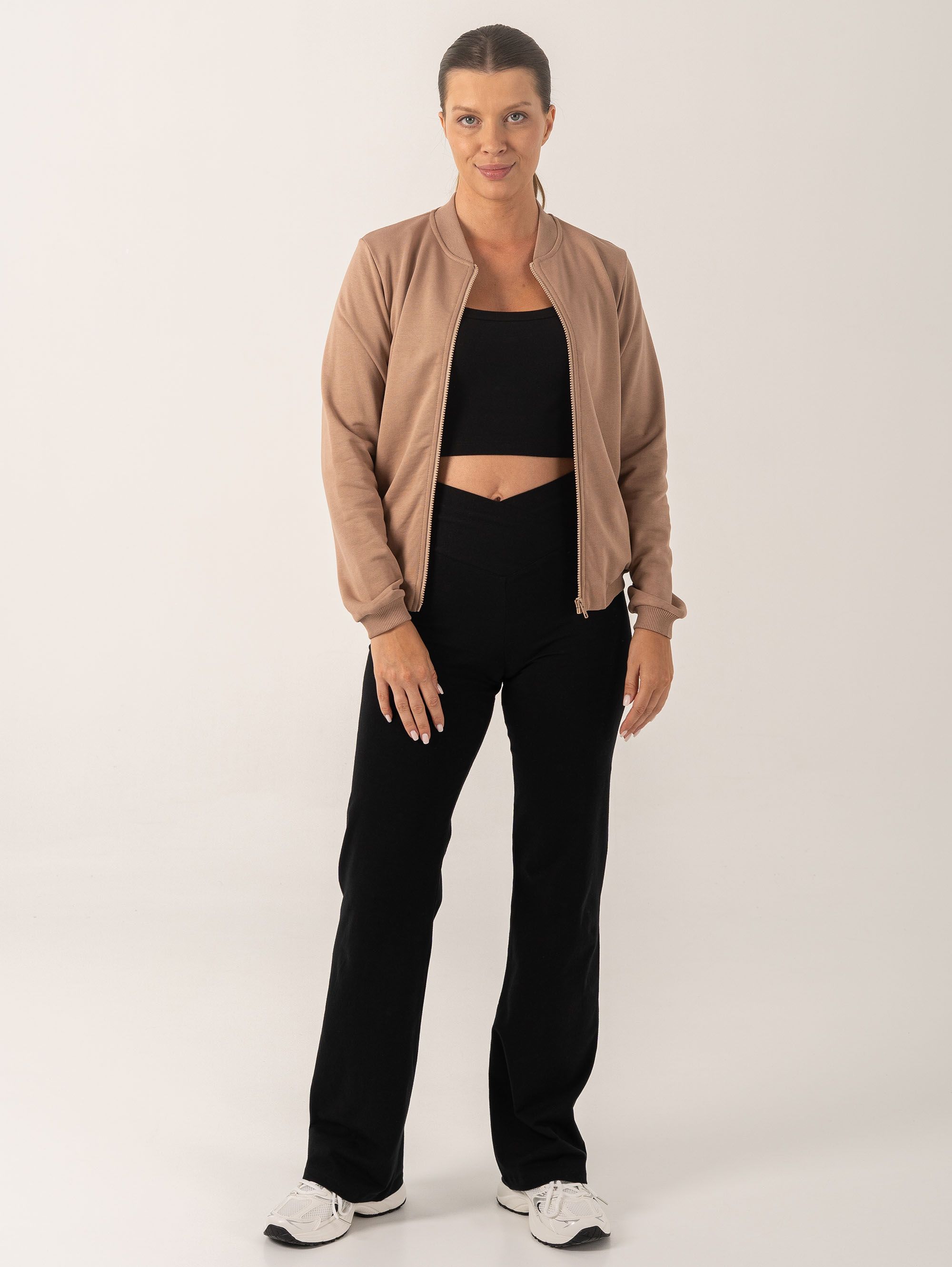 Black Active Stretch Leggings Women LONG
