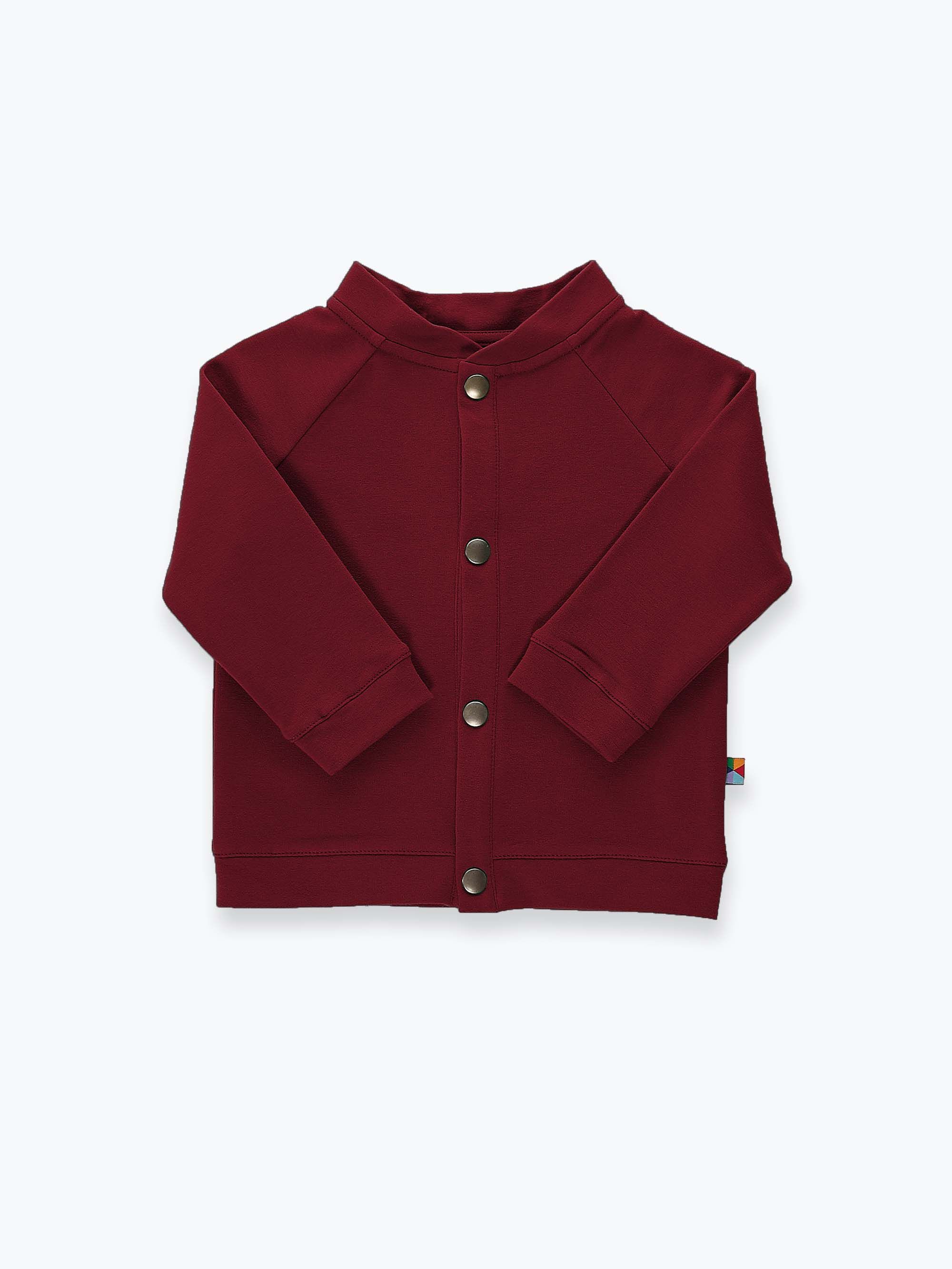 Bordowa bluza bomber