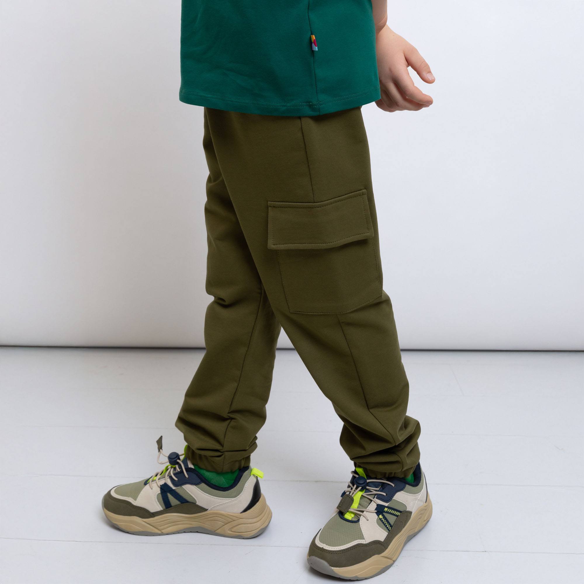 Khaki spodnie bojówki
