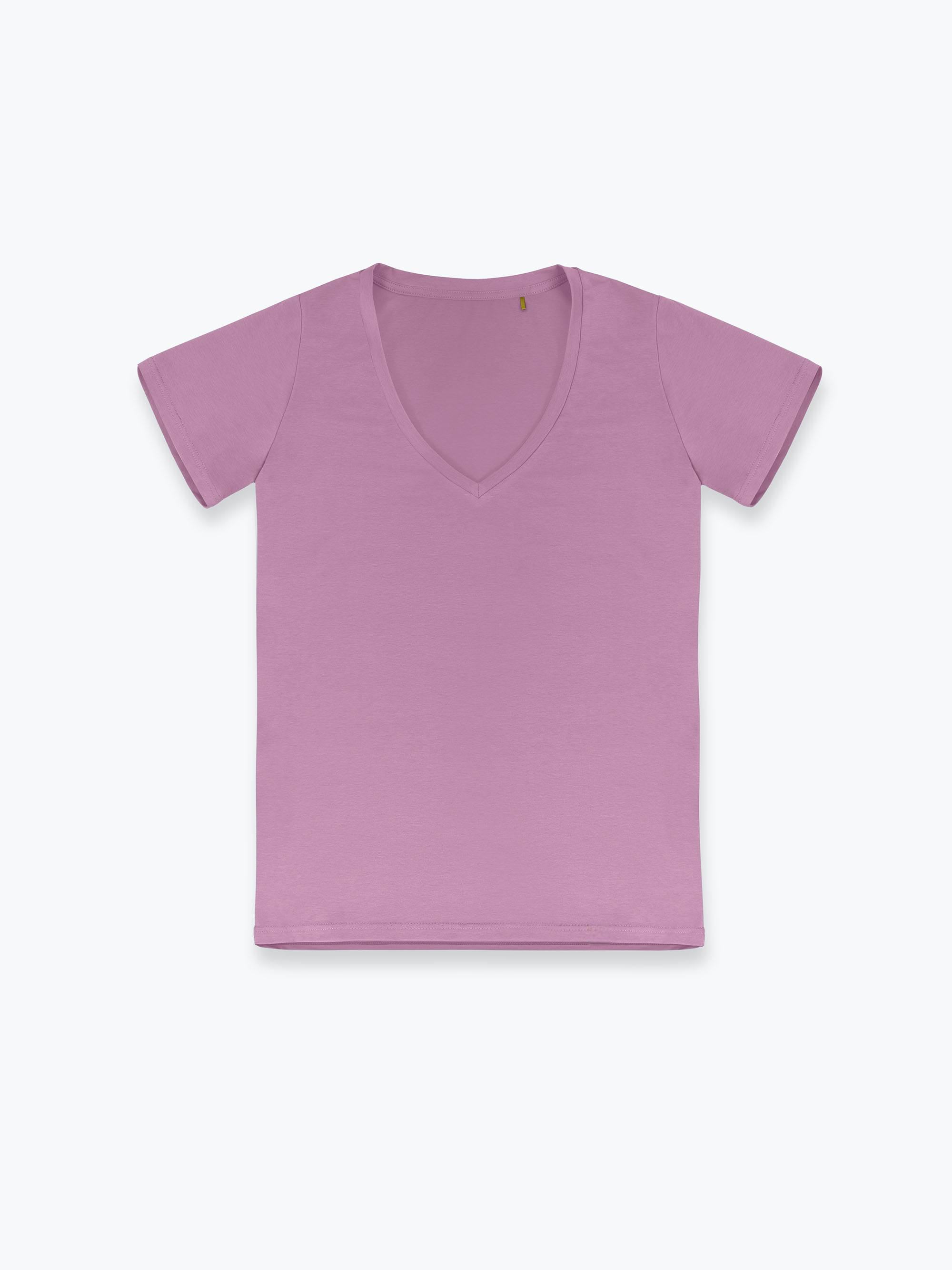 Jasnofioletowy T-shirt damski