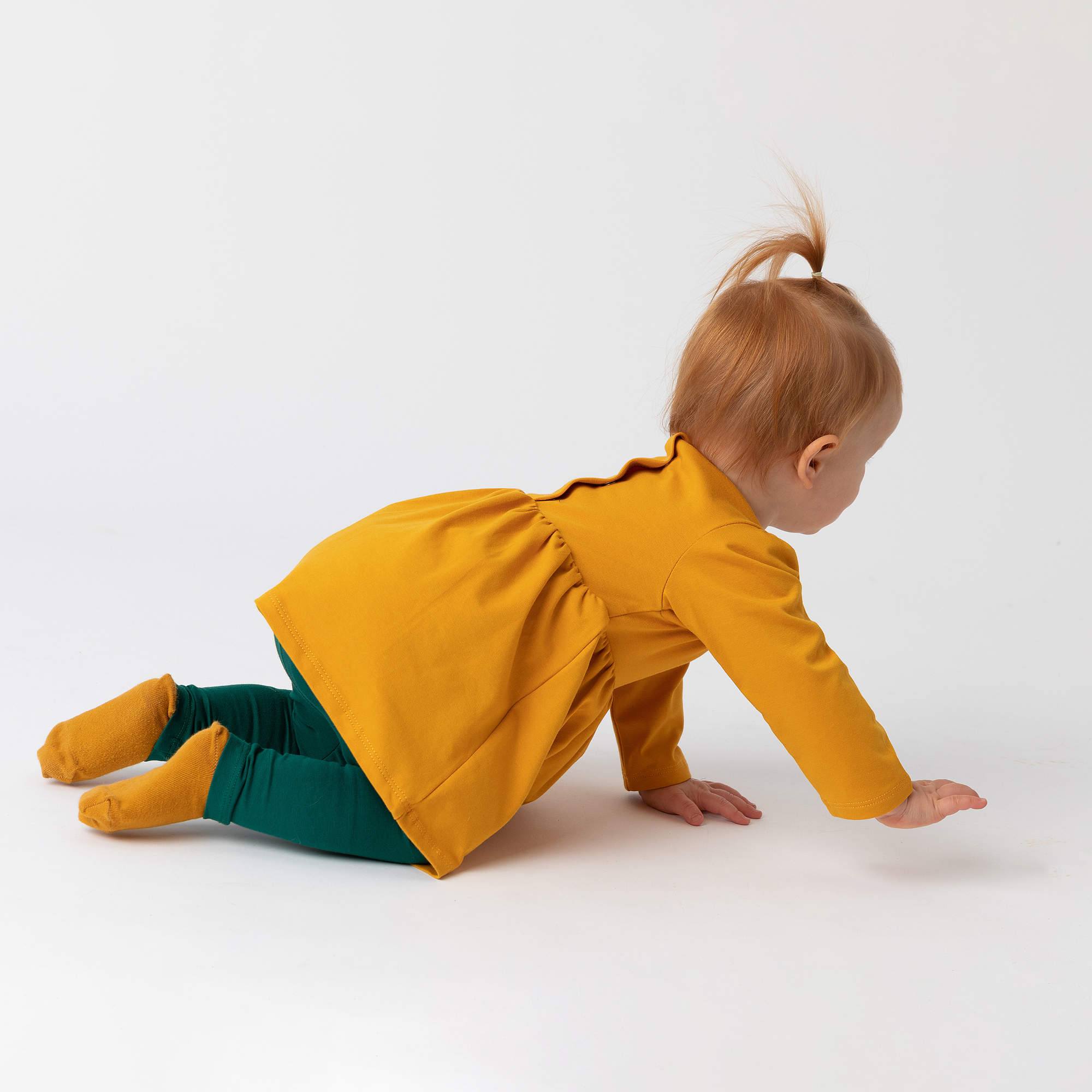 Butelkowozielone legginsy