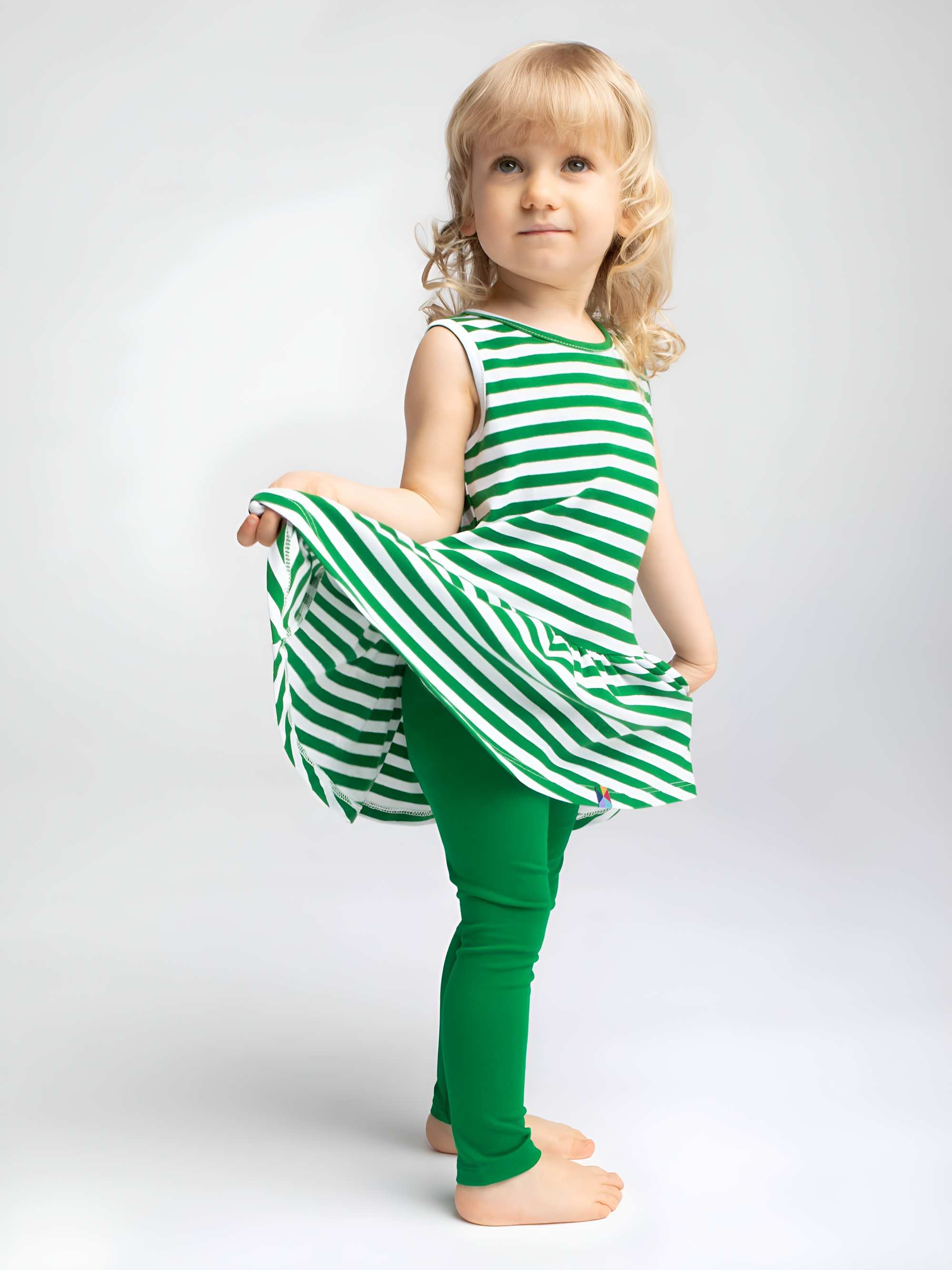 Zielone legginsy