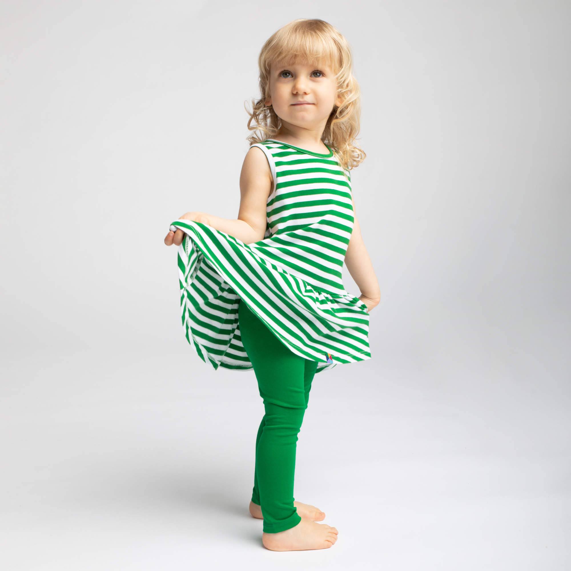 Zielone legginsy