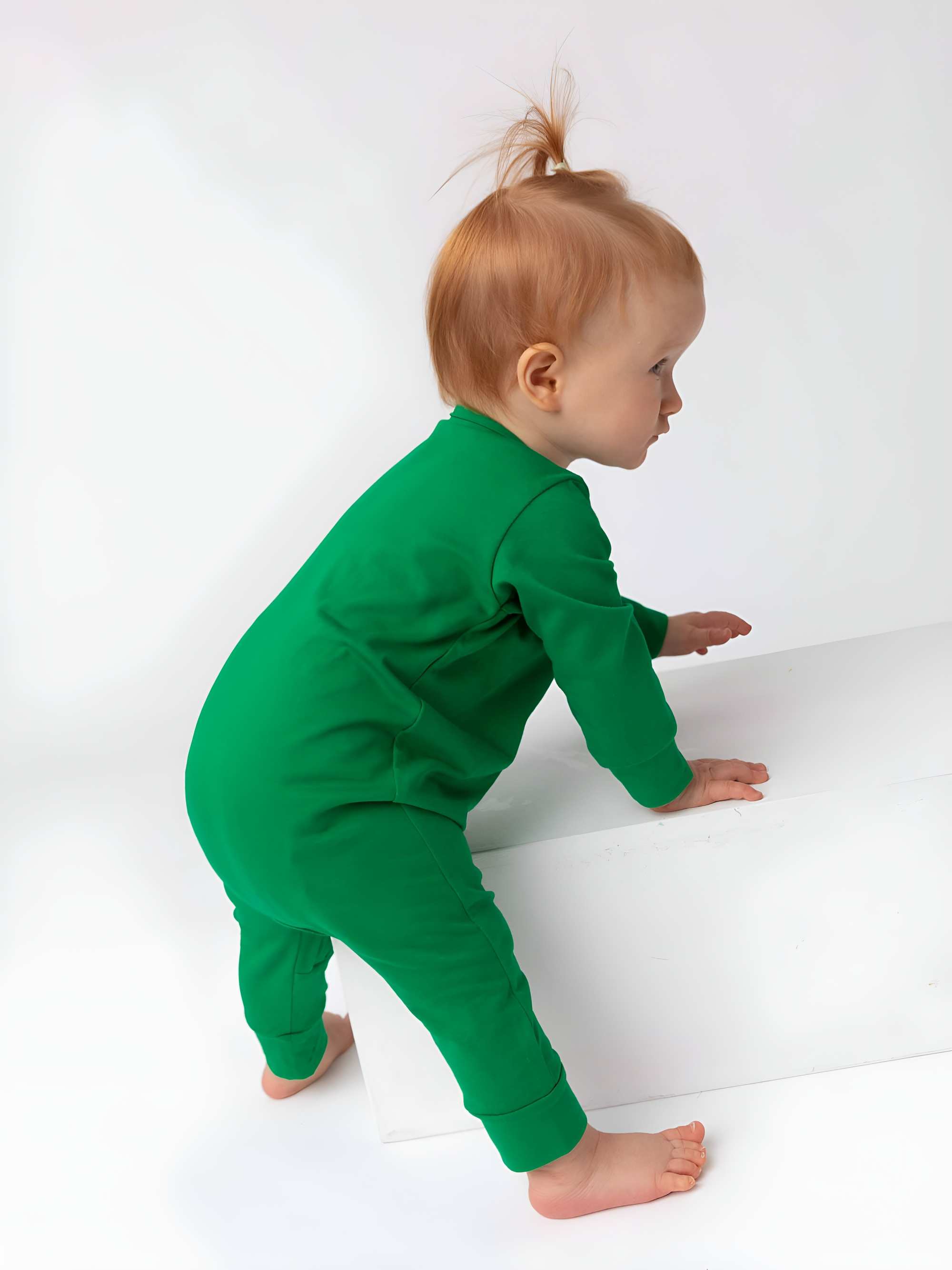 Green romper suit