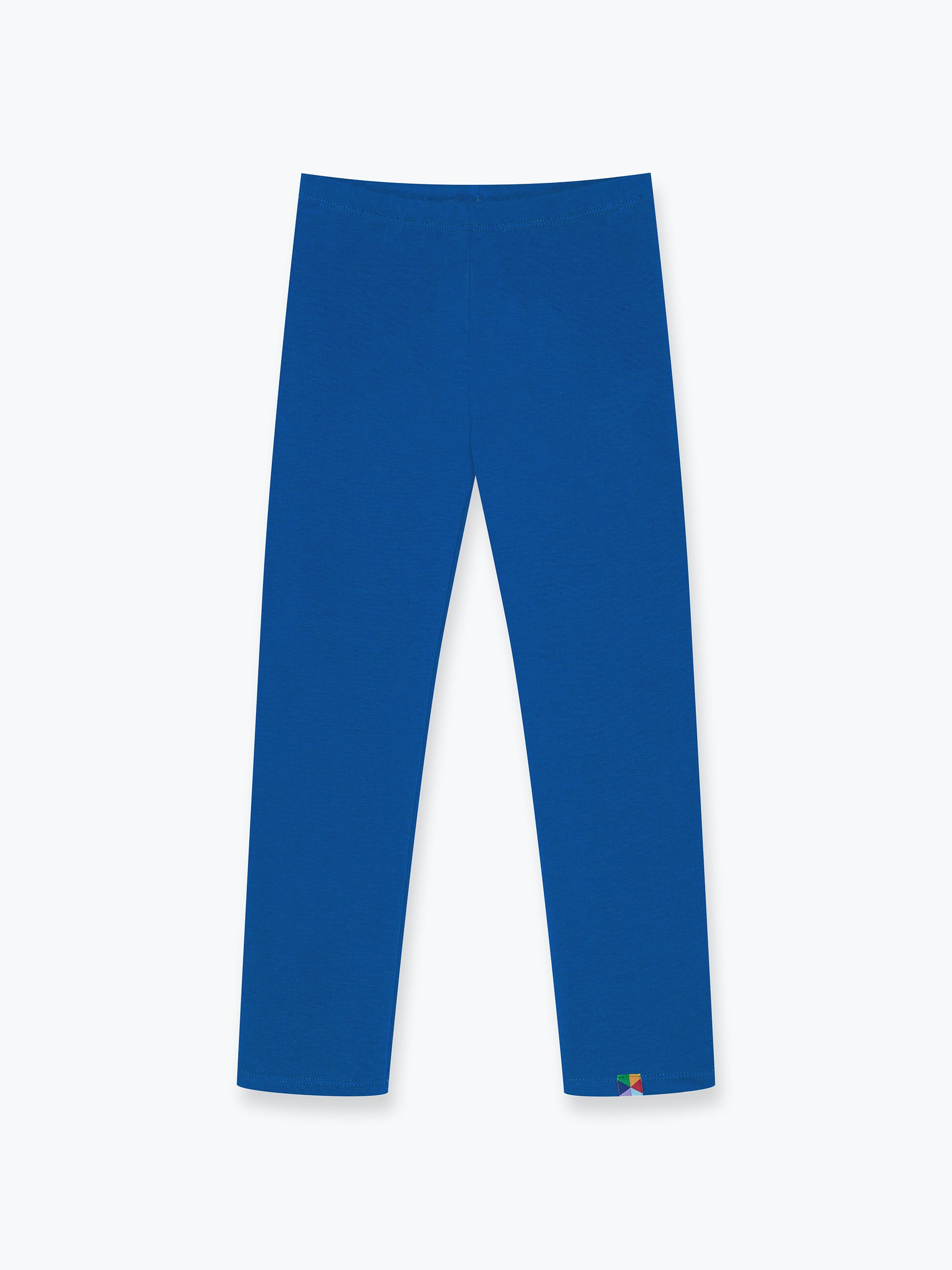 Niebieskie legginsy z meszkiem