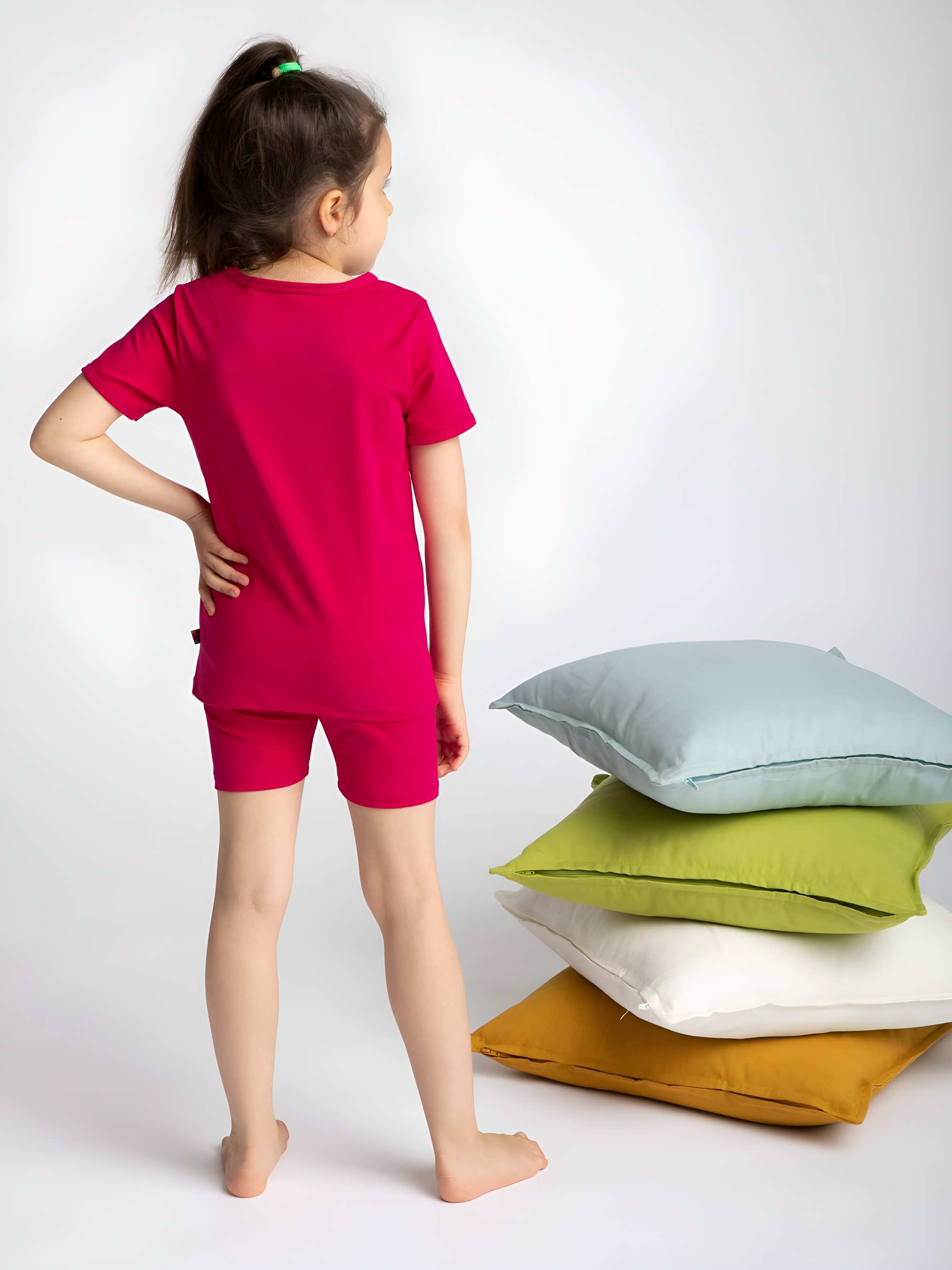 Pink short sleeve pyjamas