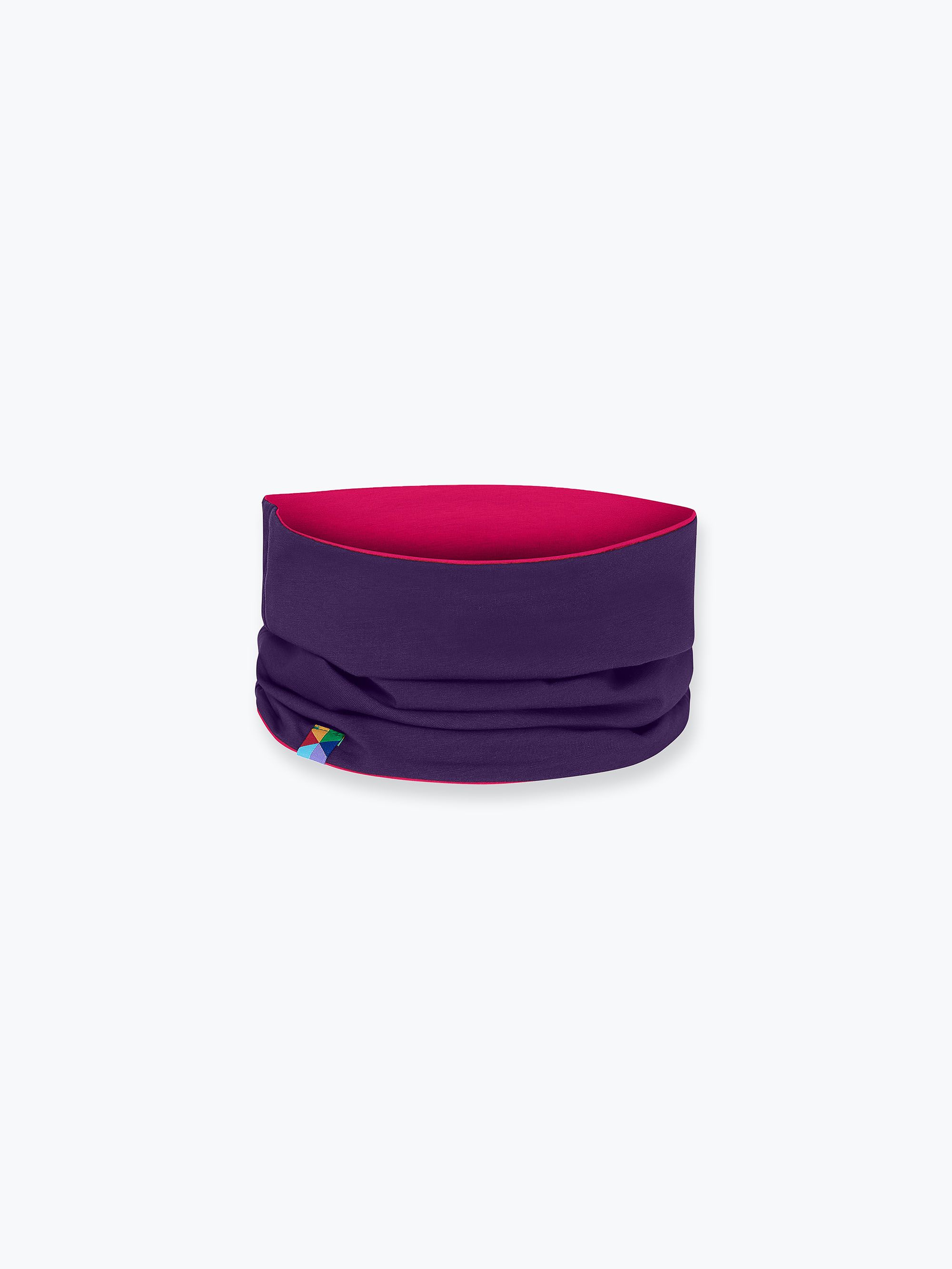 Pink - violet reversible neck warmer Junior