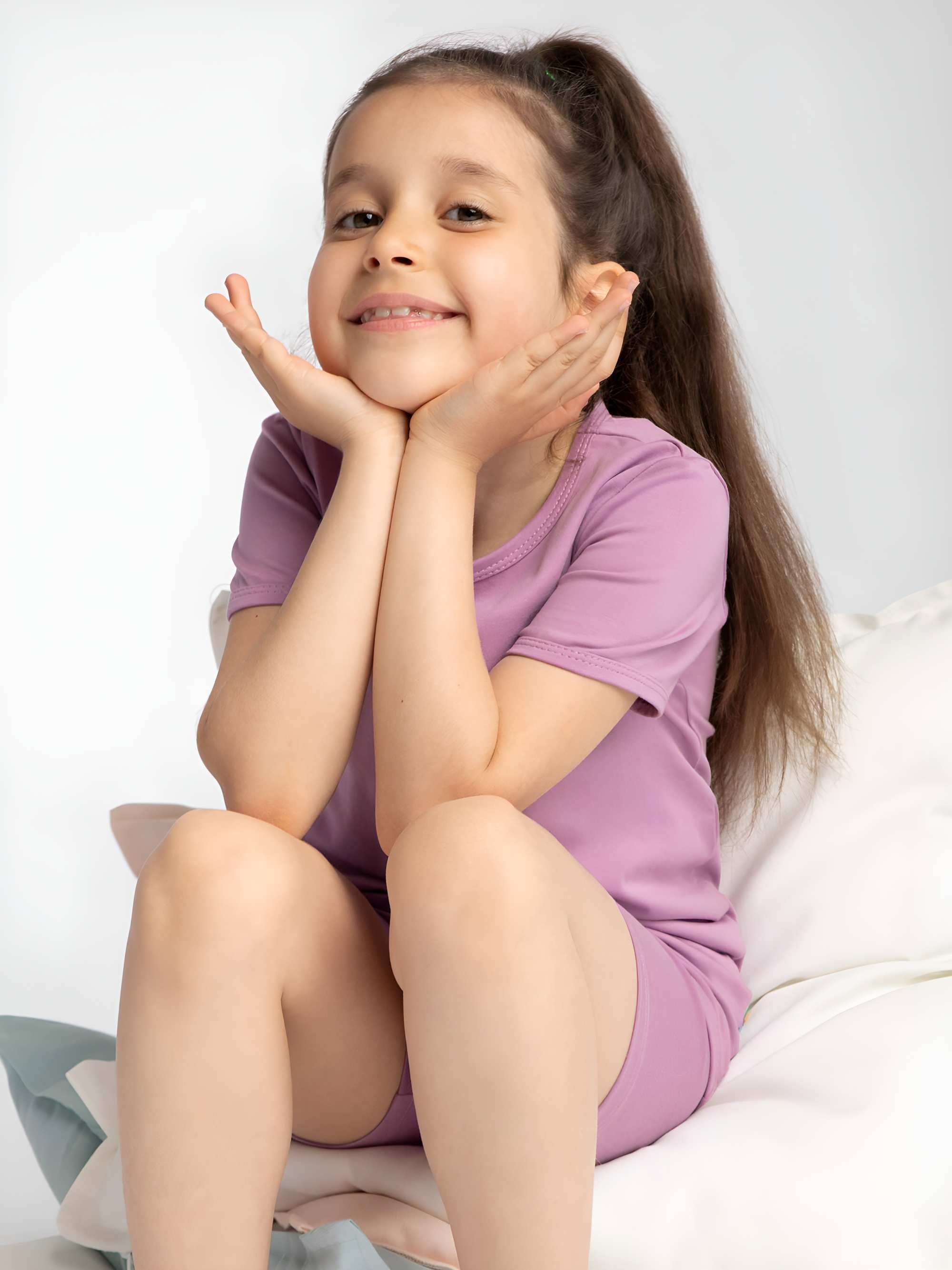 Light purple short sleeve pyjamas