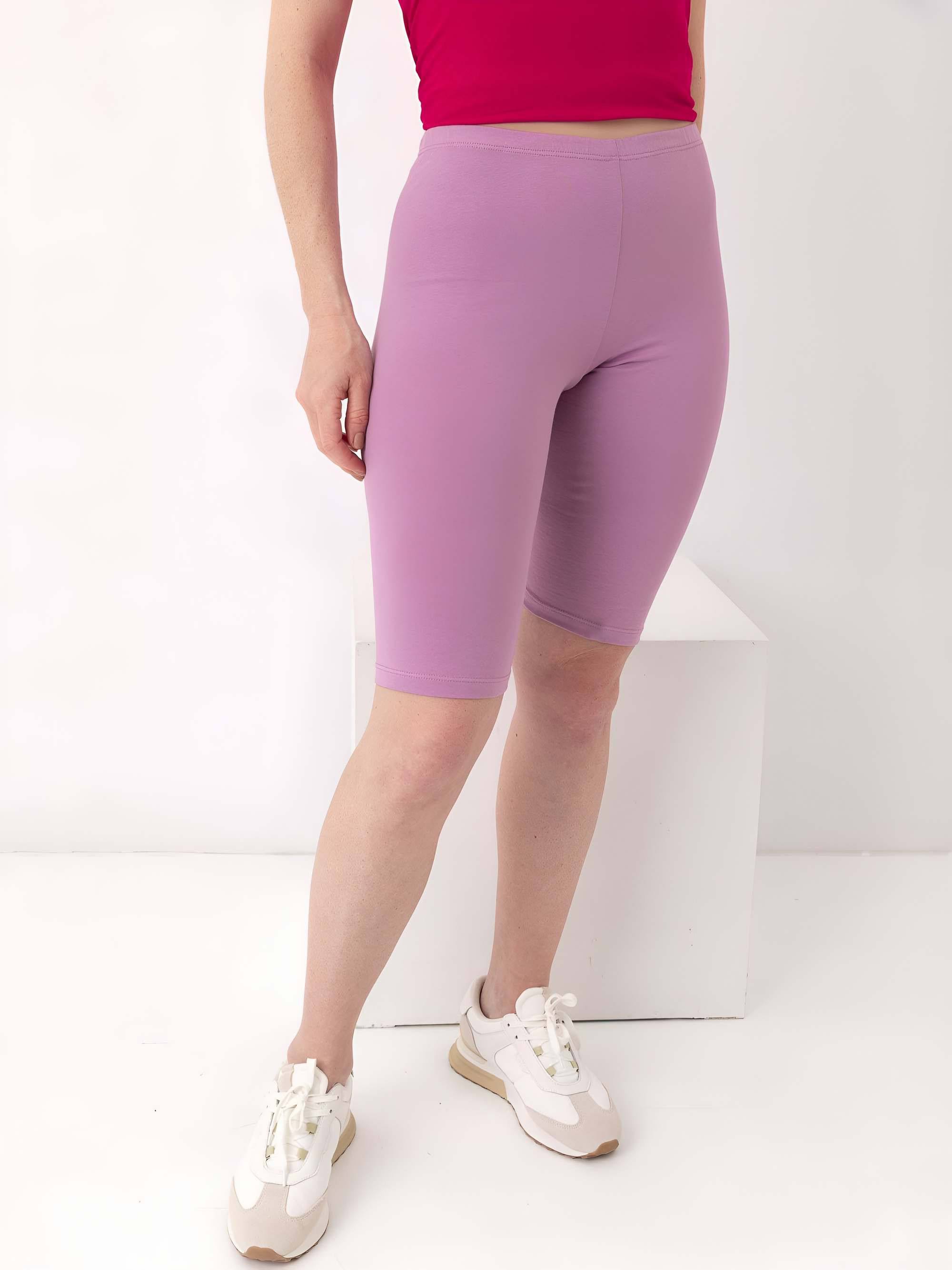 Light purple cycling shorts Women