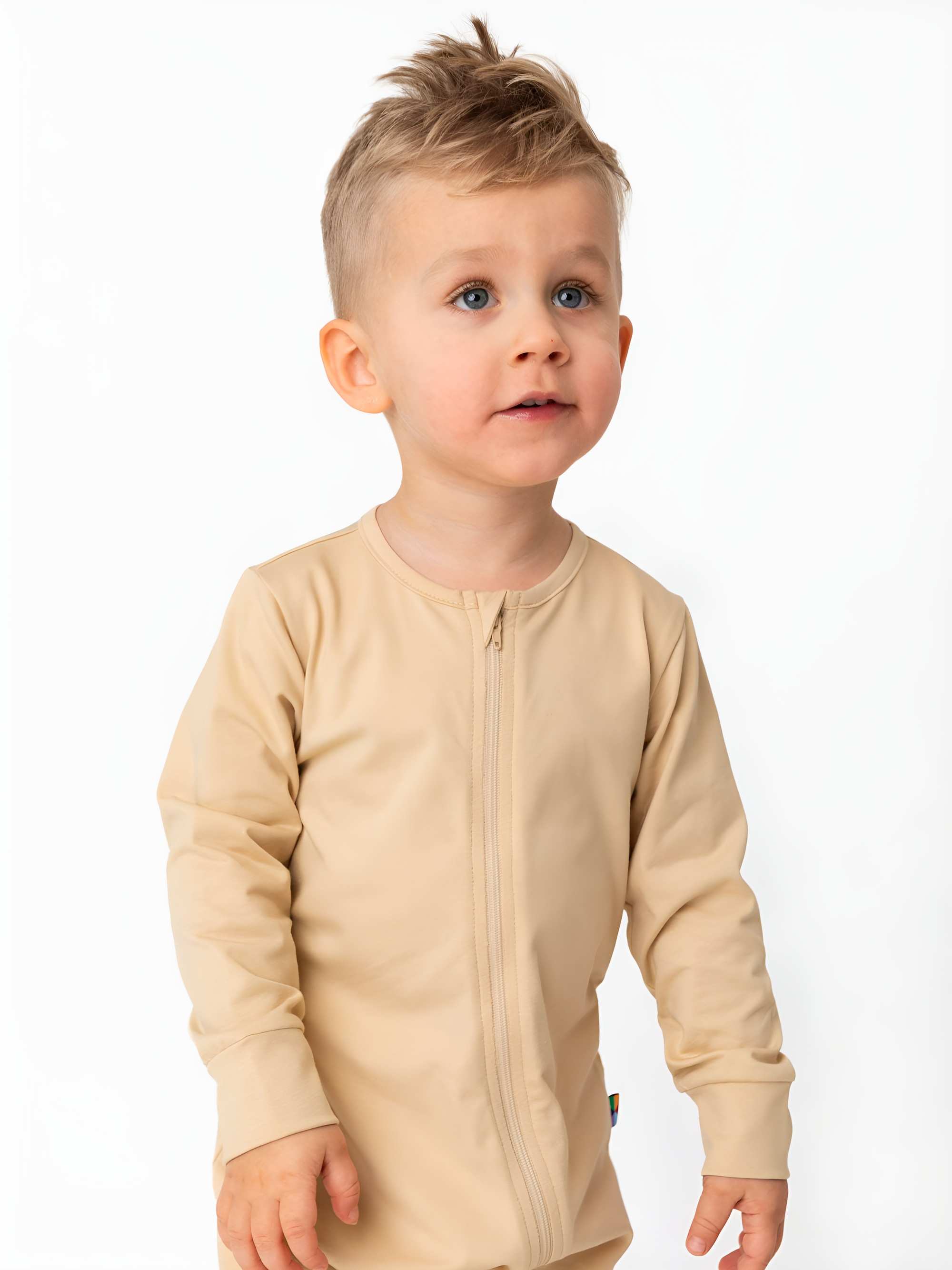 Beige romper suit
