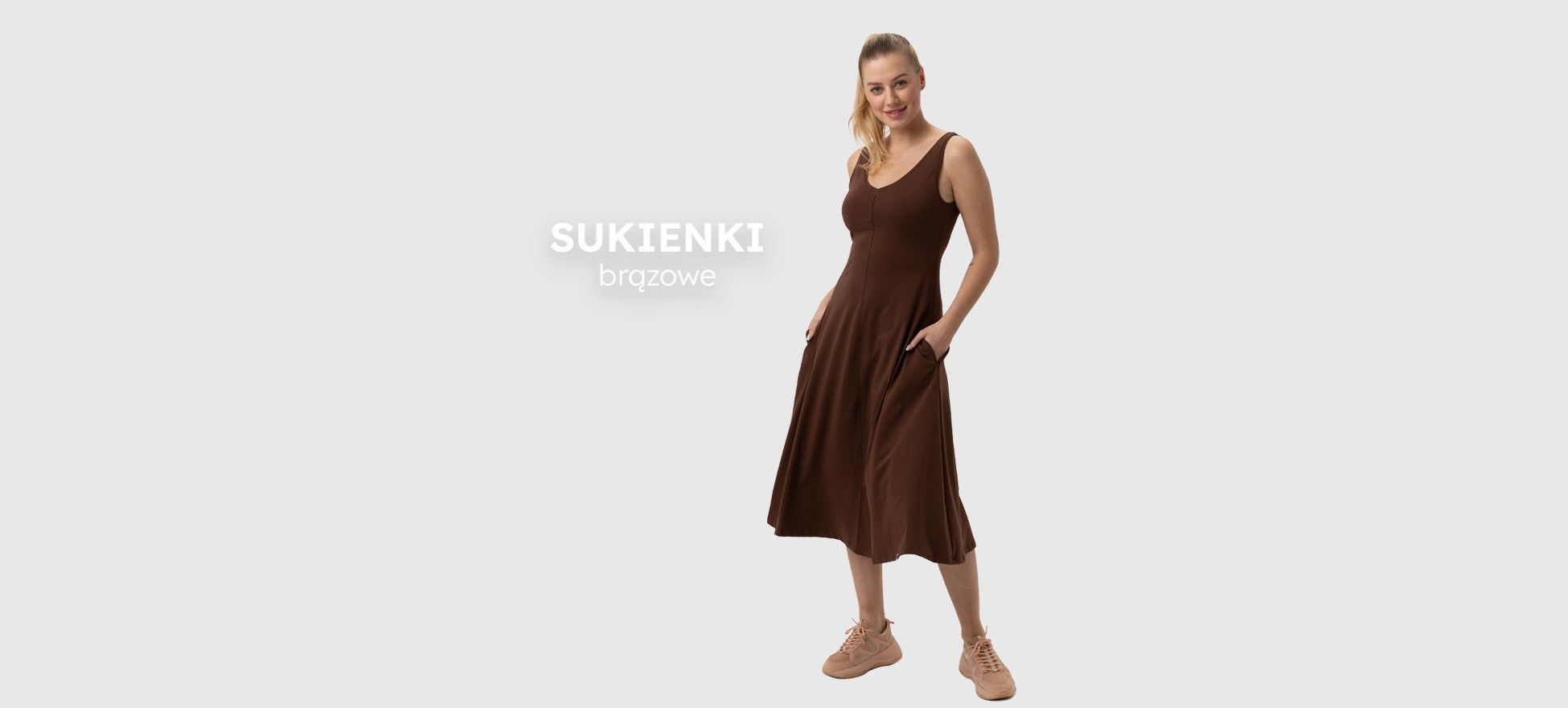 brąz sukienka
