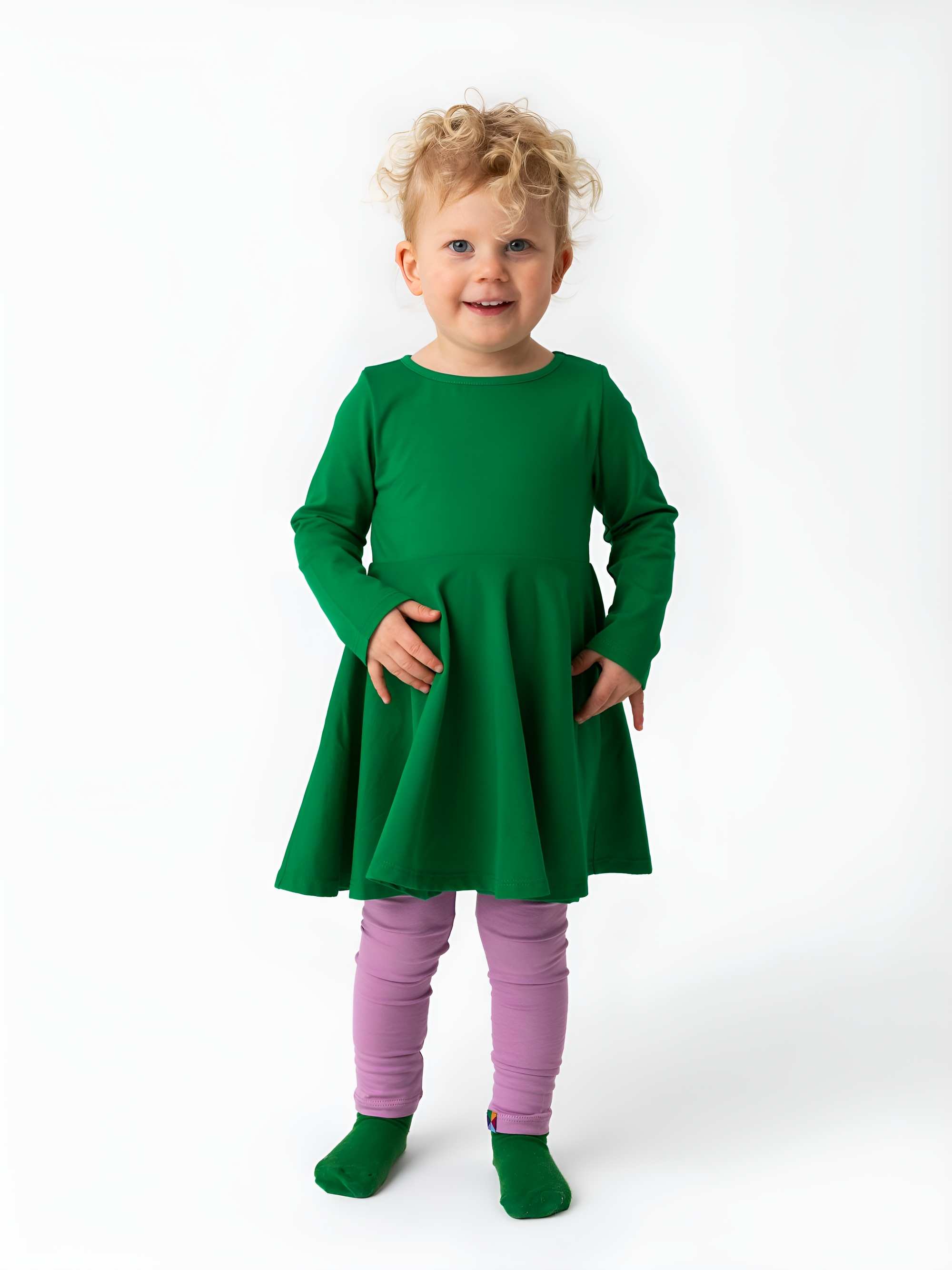 Jasnofioletowe legginsy
