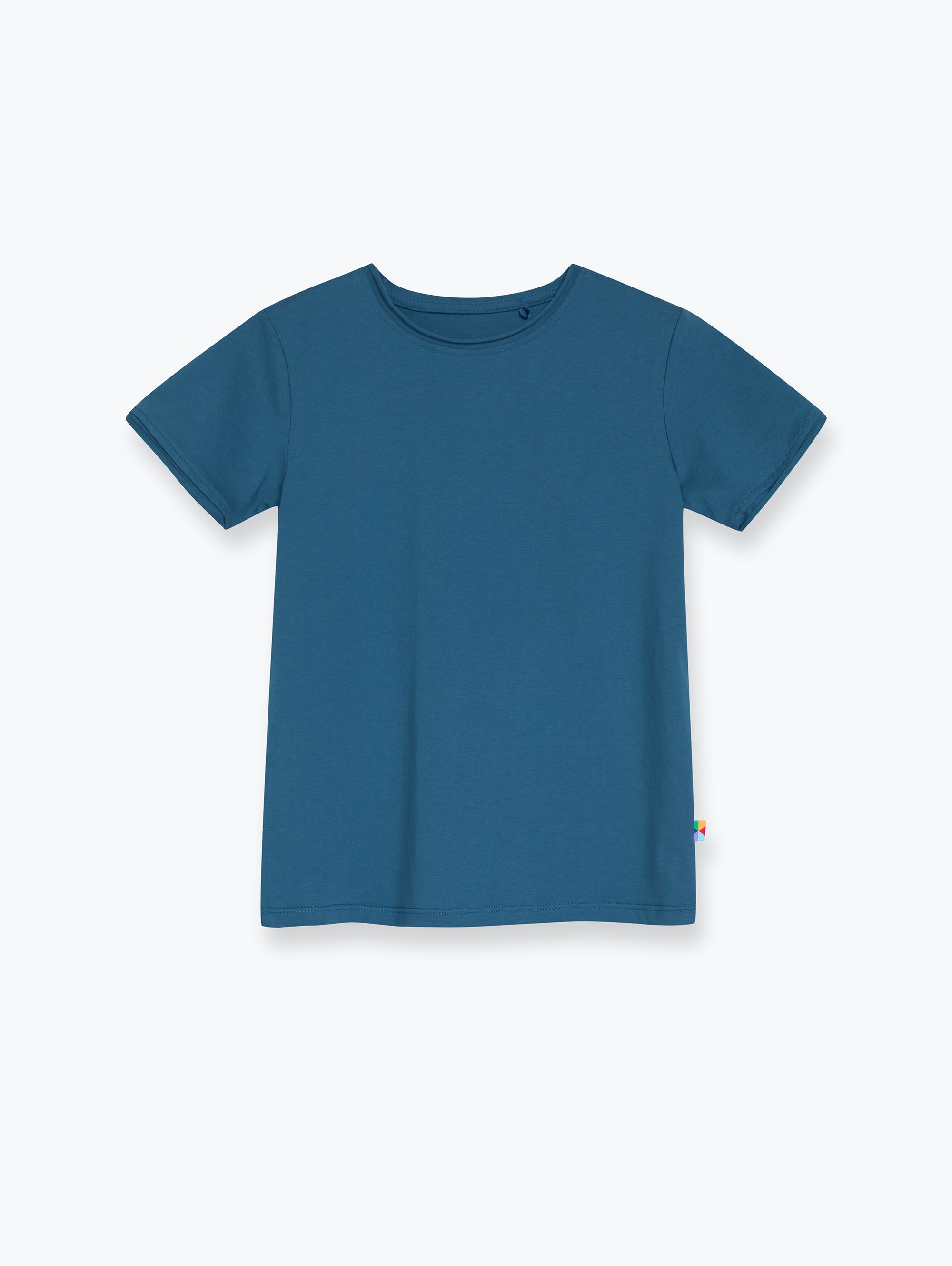 Ciemnoniebieski T-shirt z cienkiej dzianiny Junior