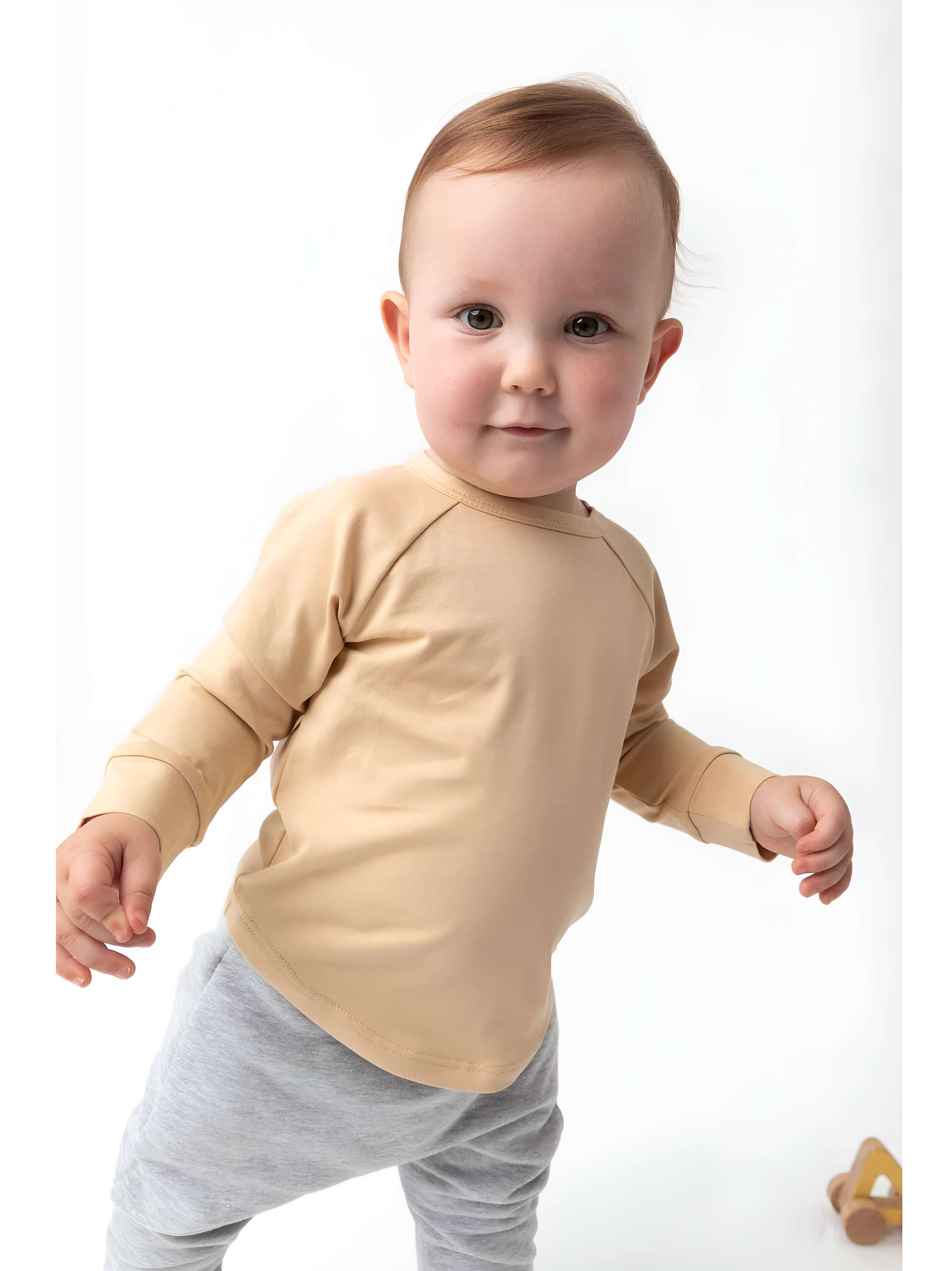 Beige longe sleeve shirt Baby