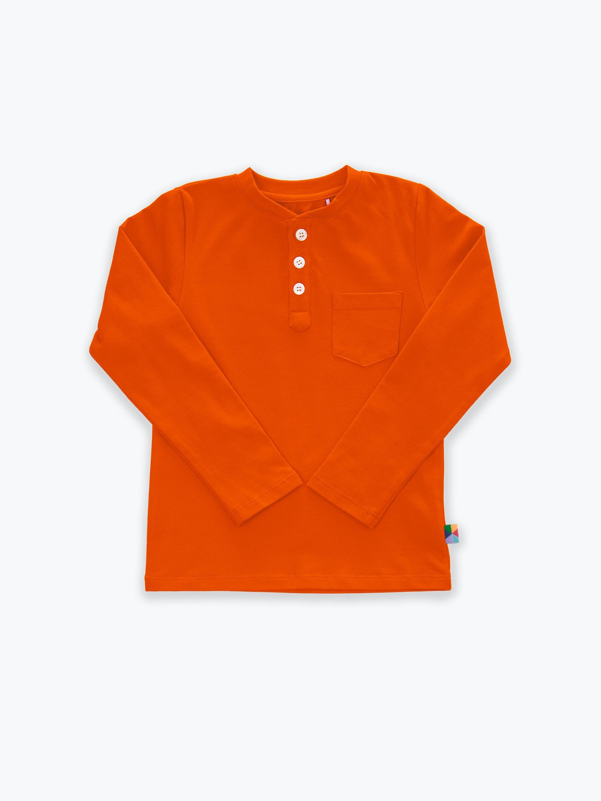 Pomarańczowa koszulka henley