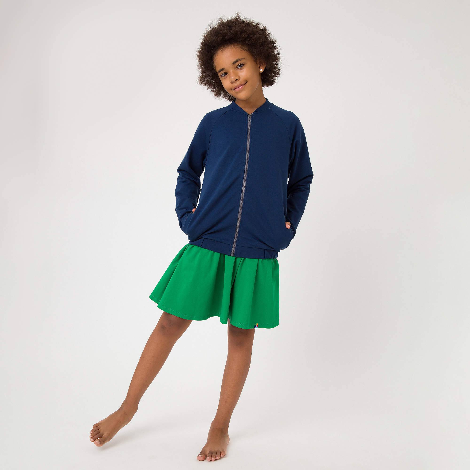Granatowa bluza na zamek Junior