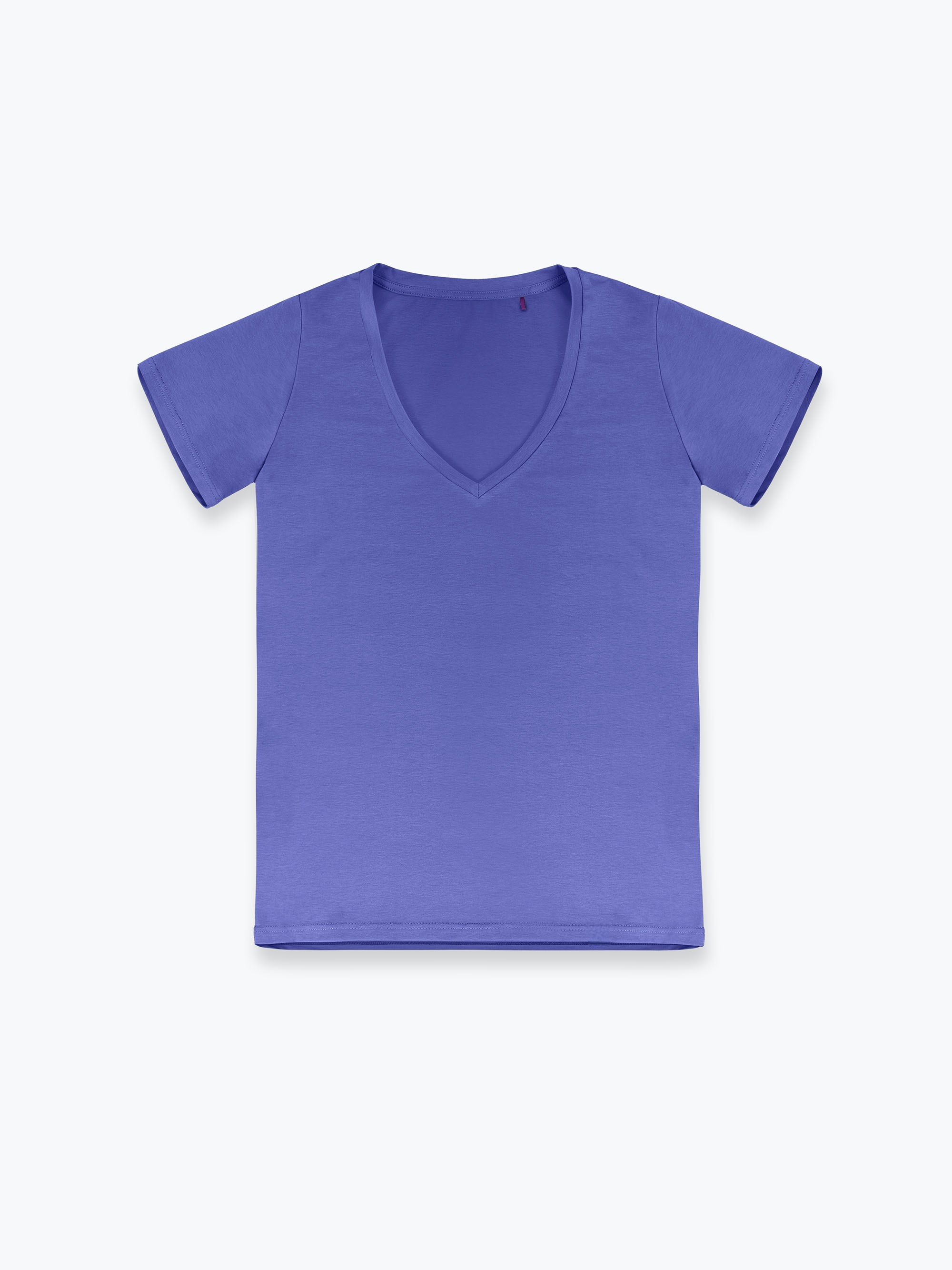 Barwinkowy T-shirt damski