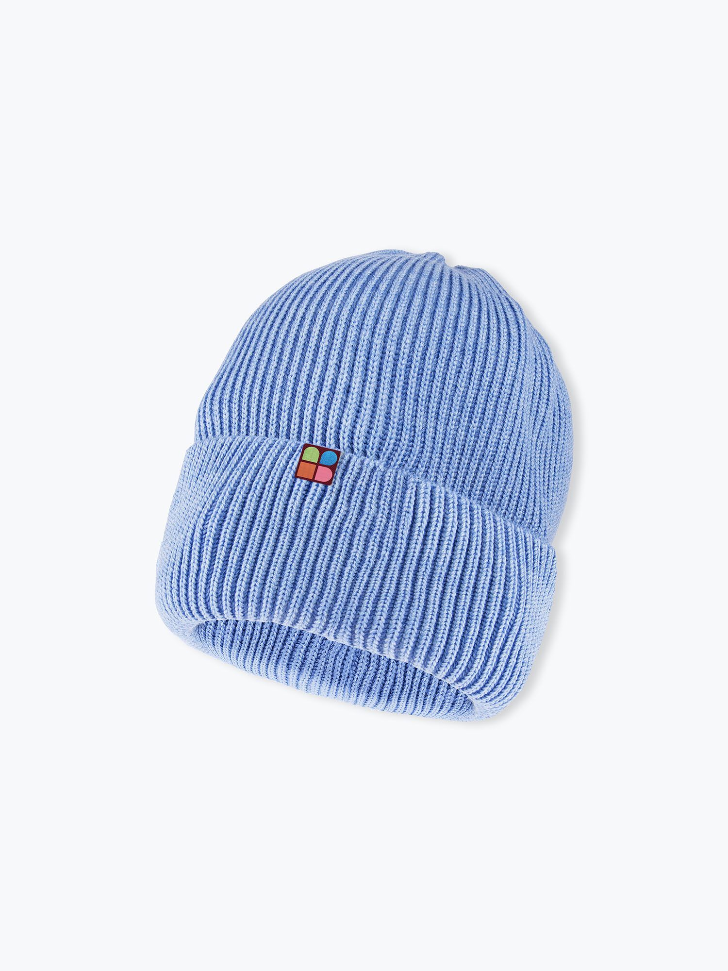 Sky blue merino wool hat kids