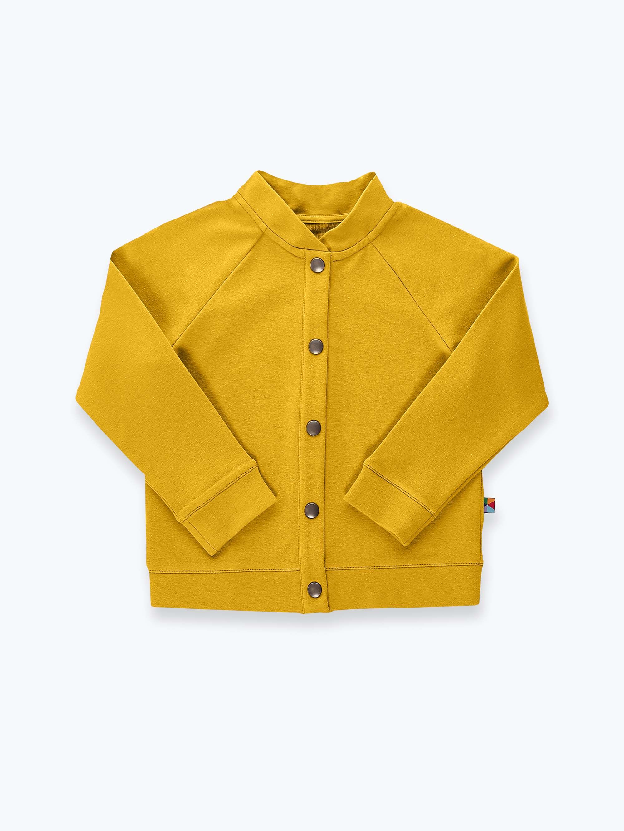 Musztardowa bluza bomber