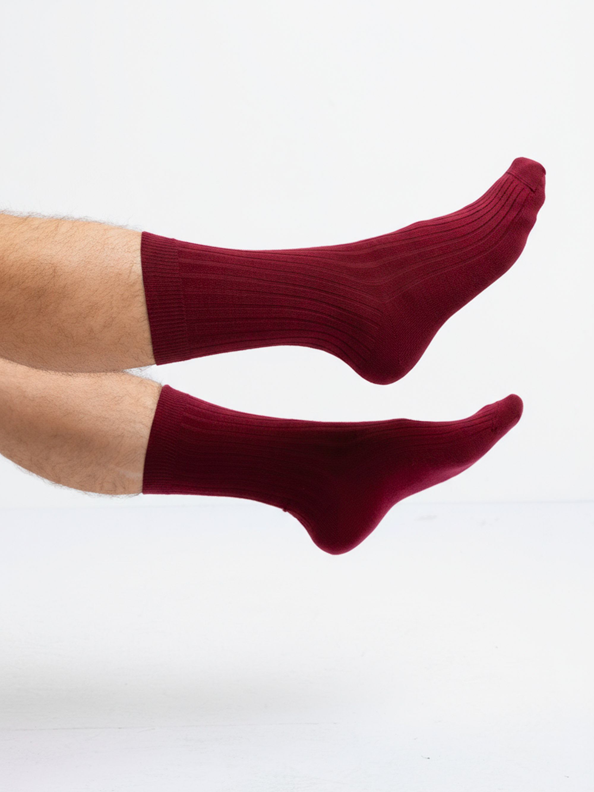 Granatowy zestaw skarpet z wełny merino 3-pack