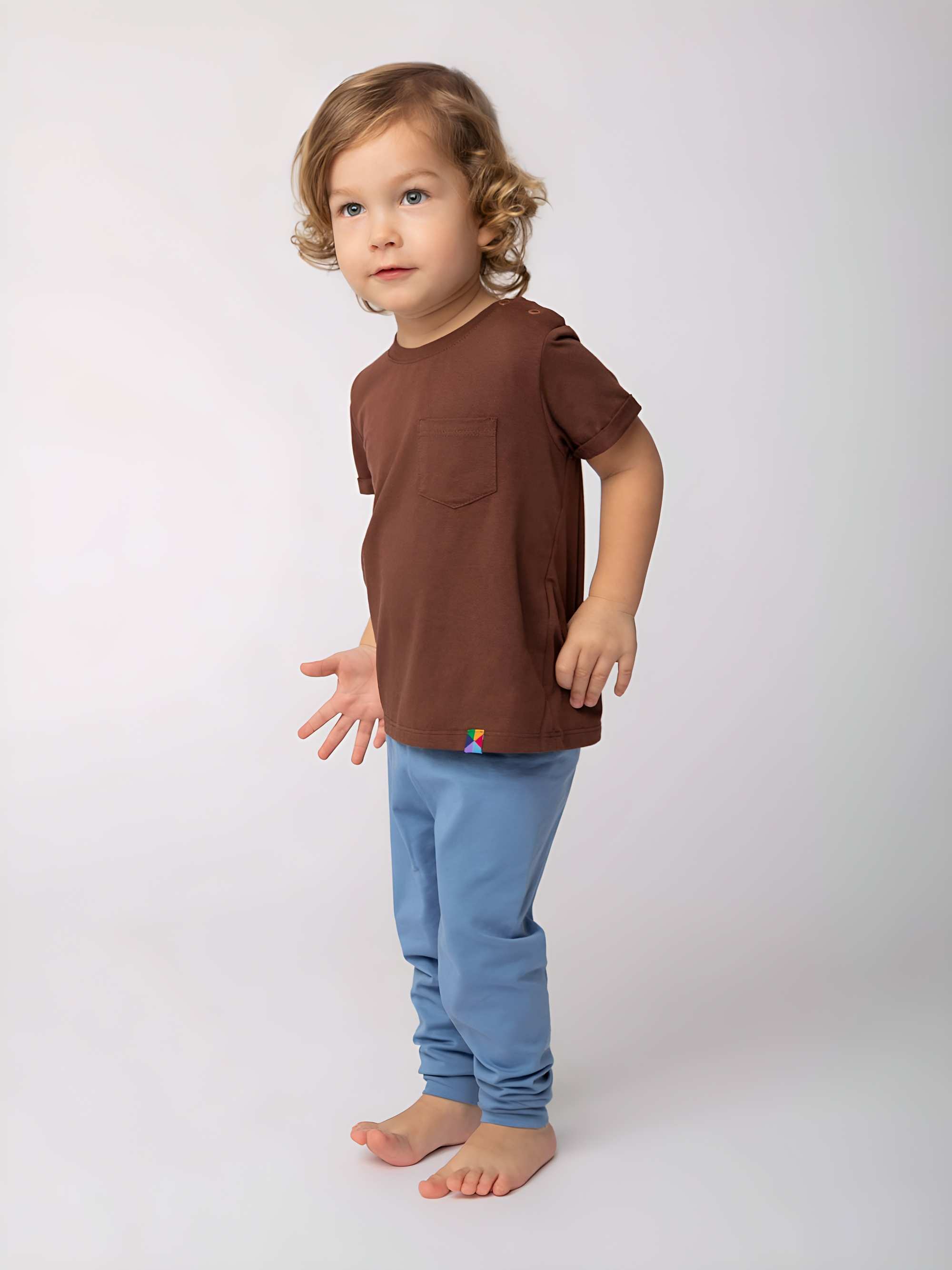 Sky blue jersey pants