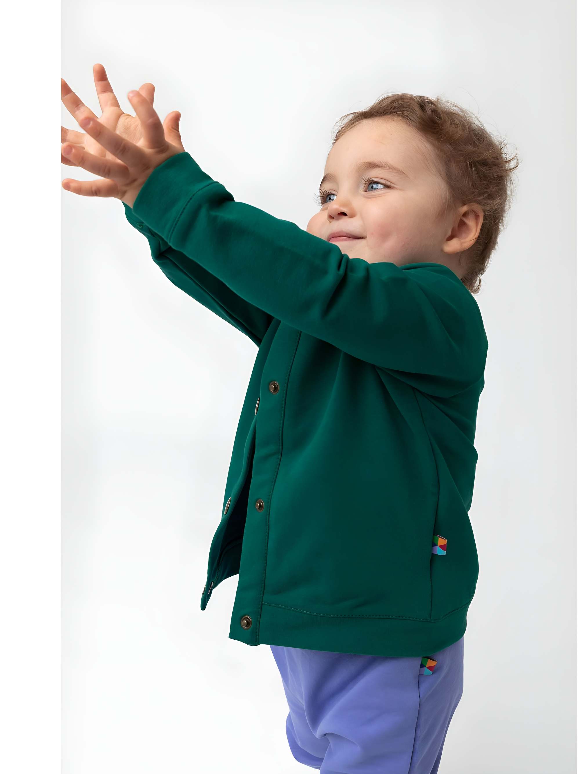 Butelkowozielona bluza bomber