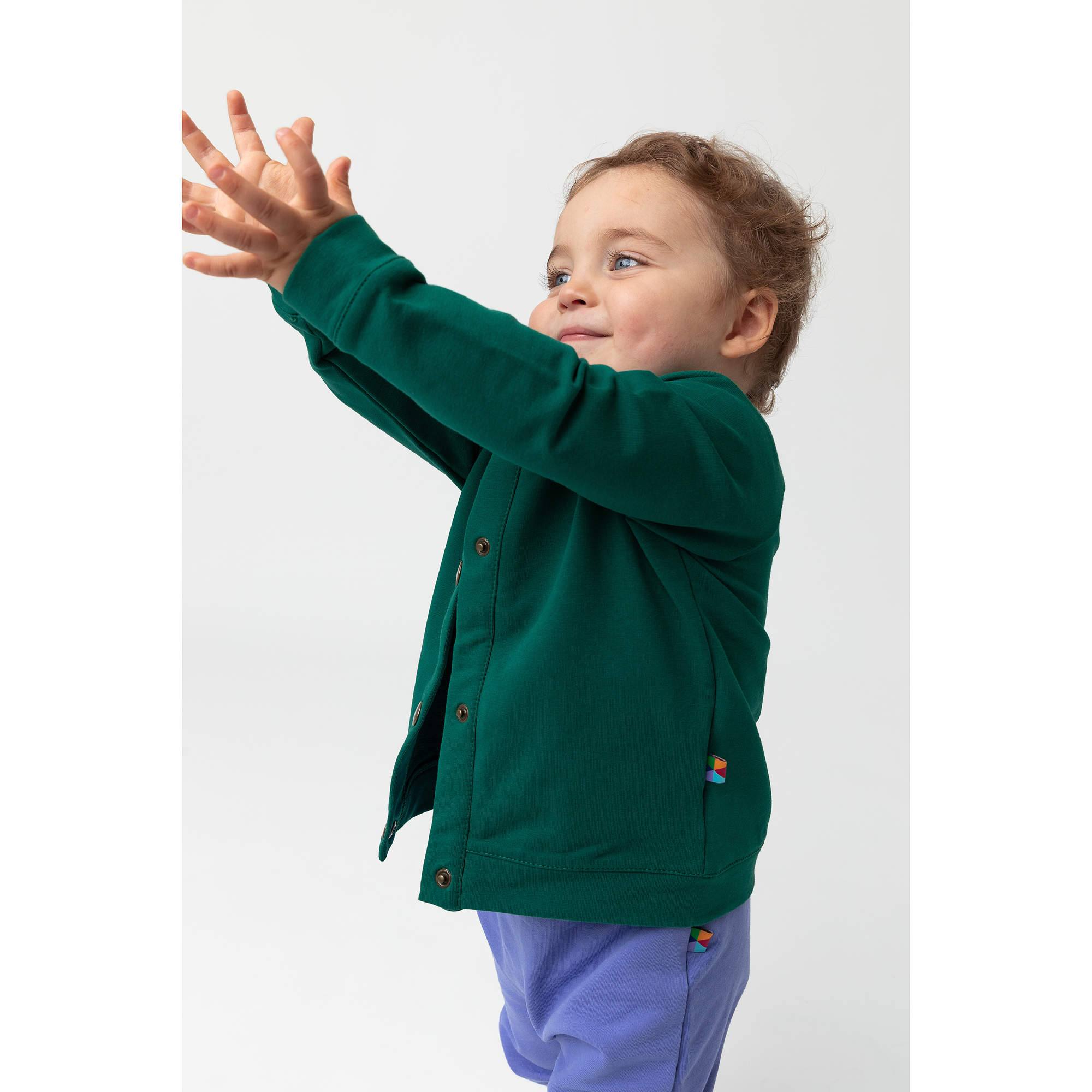Butelkowozielona bluza bomber